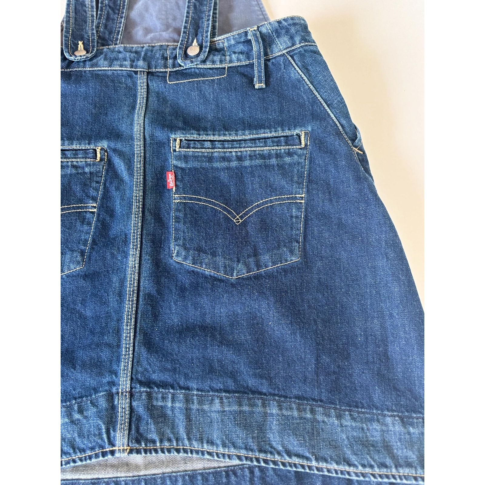 Levi's Vintage Levi’s Engineered Jeans Y2K Denim Overall Skirt SZ M Size 30" / US 8 / IT 44 - 9 Thumbnail