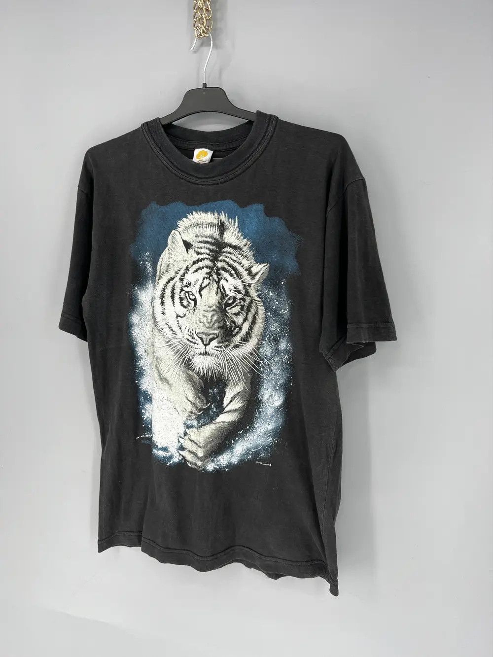 Other Vintage Y2K 90s Tiger Face Boxy Fit Tee Zip It London Size US L / EU 52-54 / 3 - 3 Thumbnail