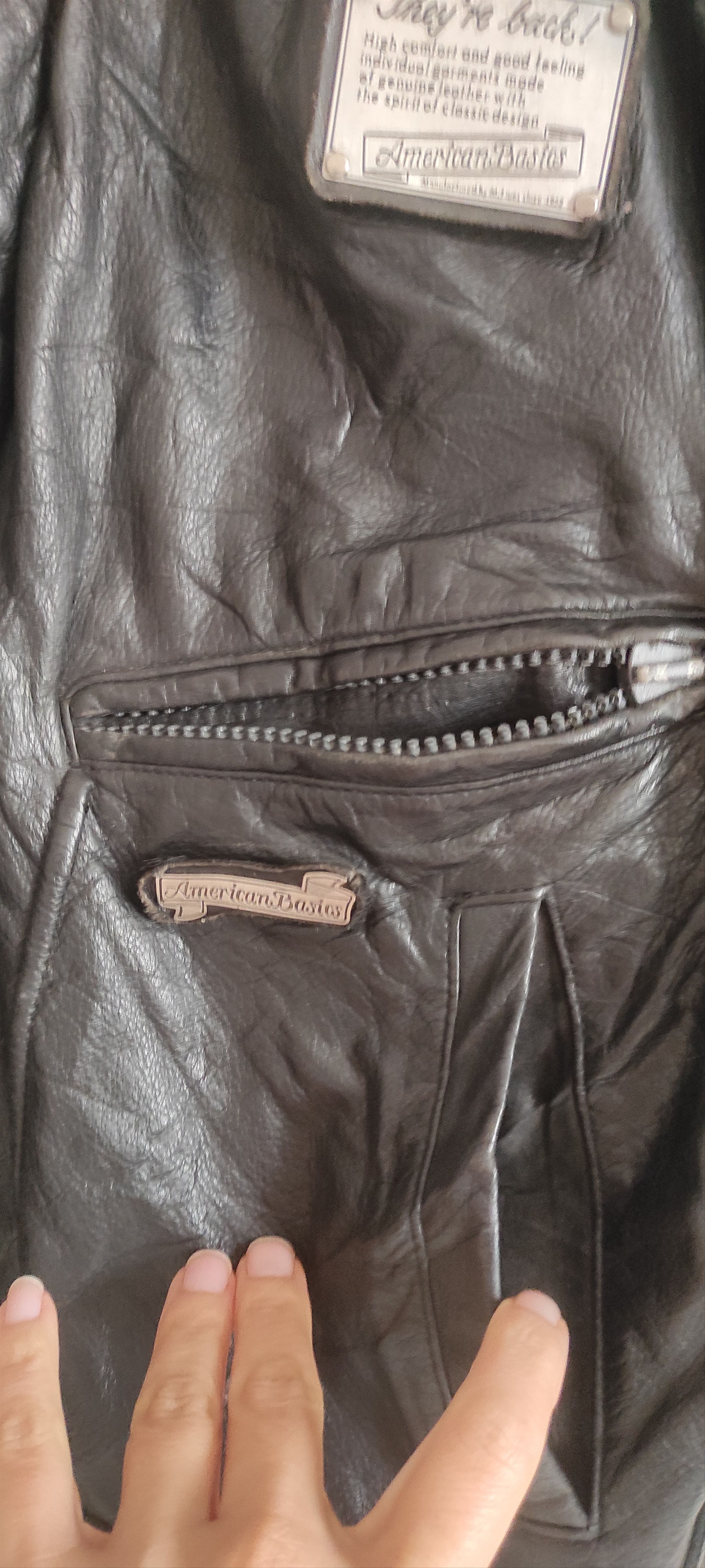 Other American Basics Genuine Leather US Force Aviator Jacket Size US L / EU 52-54 / 3 - 11 Thumbnail