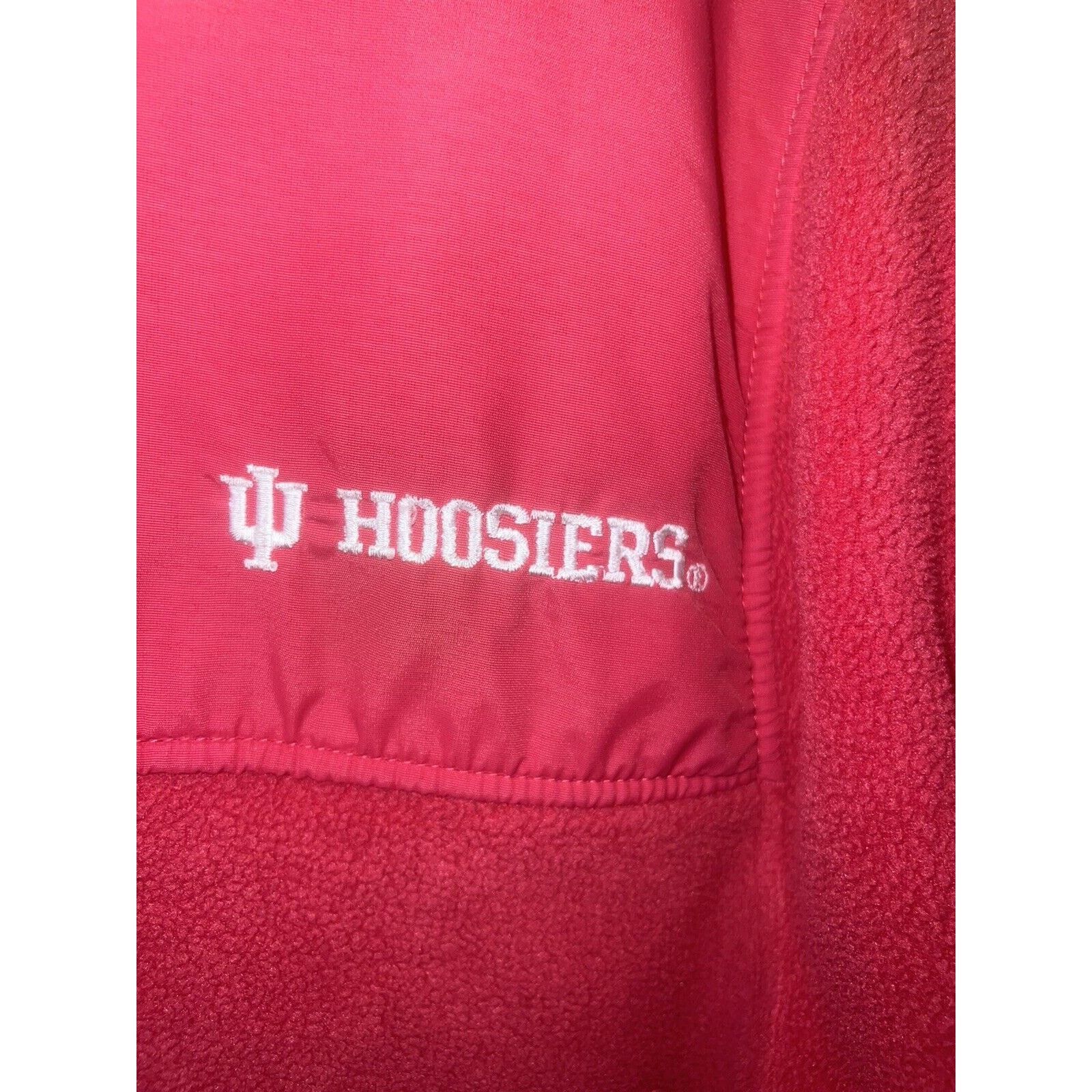 Columbia Indiana Hoosiers Women’s Fleece Jacket Full Zip Red Large Size US L / EU 52-54 / 3 - 12 Thumbnail