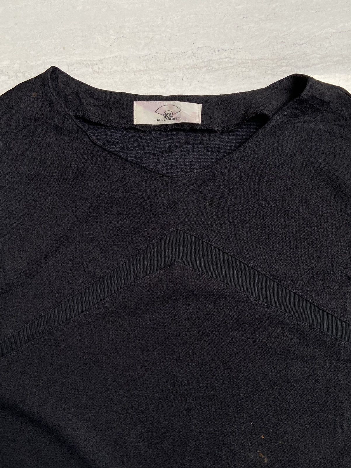 Karl Lagerfeld KARL LAGERFELD Black Blouse Size XS / US 0-2 / IT 36-38 - 5 Thumbnail