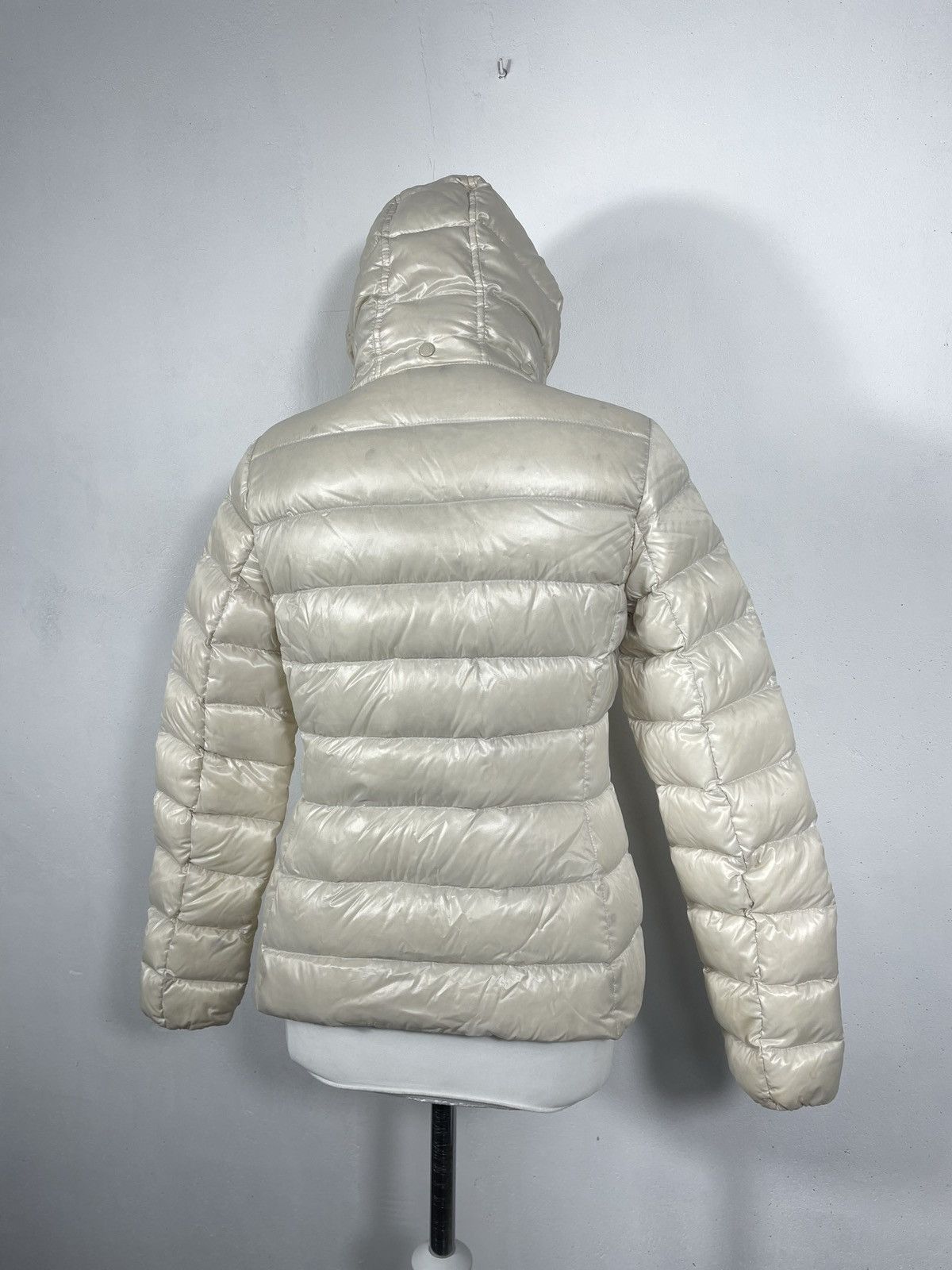 Designer × Moncler Moncler Beige Puffer Hood Down Jakcet Coat Luxury Designer Size S / US 4 / IT 40 - 8 Thumbnail