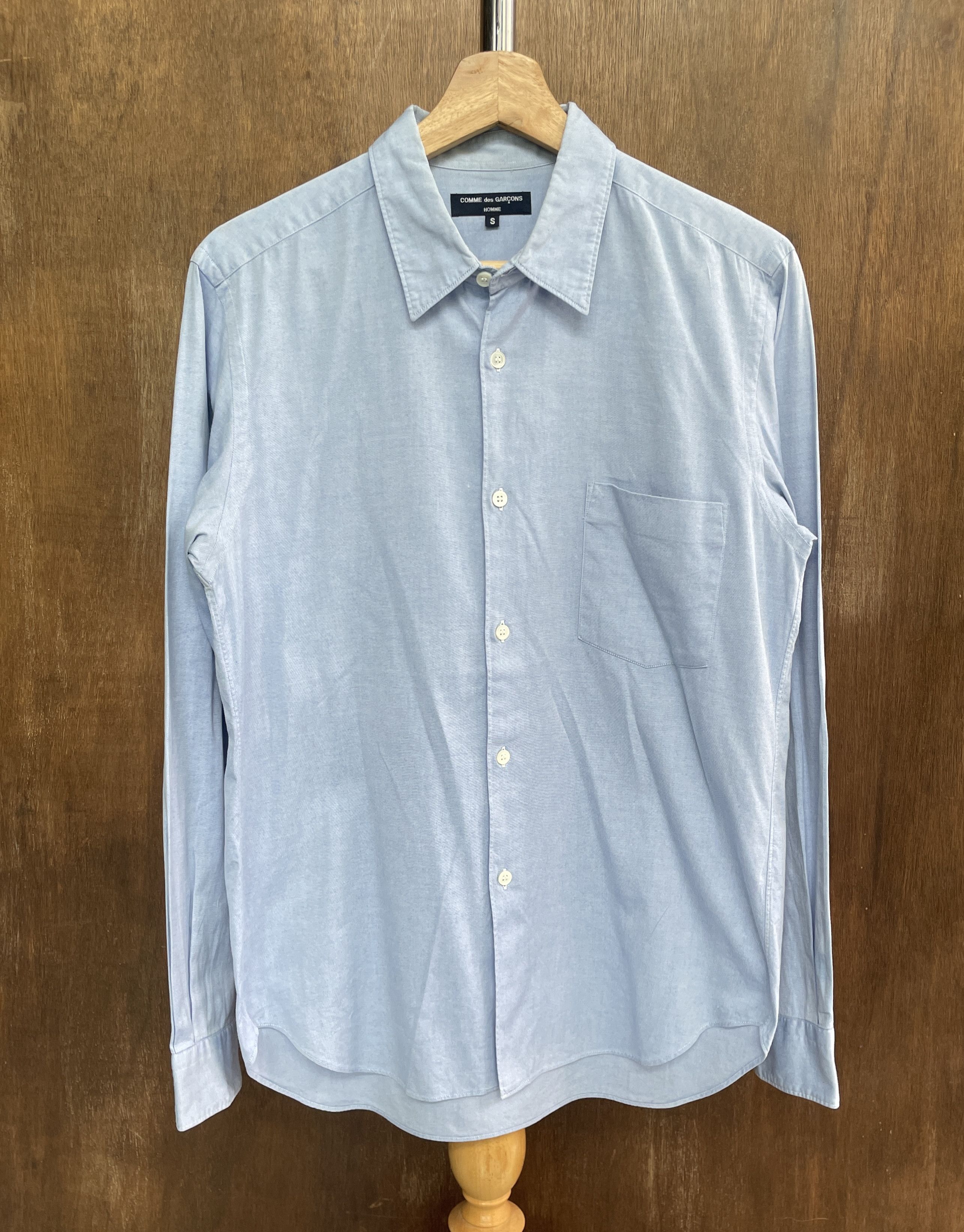 Comme des Garcons COMME des GARCONS HOMME Classic Baby Blue Shirt Size US S / EU 44-46 / 1 - 1 Thumbnail