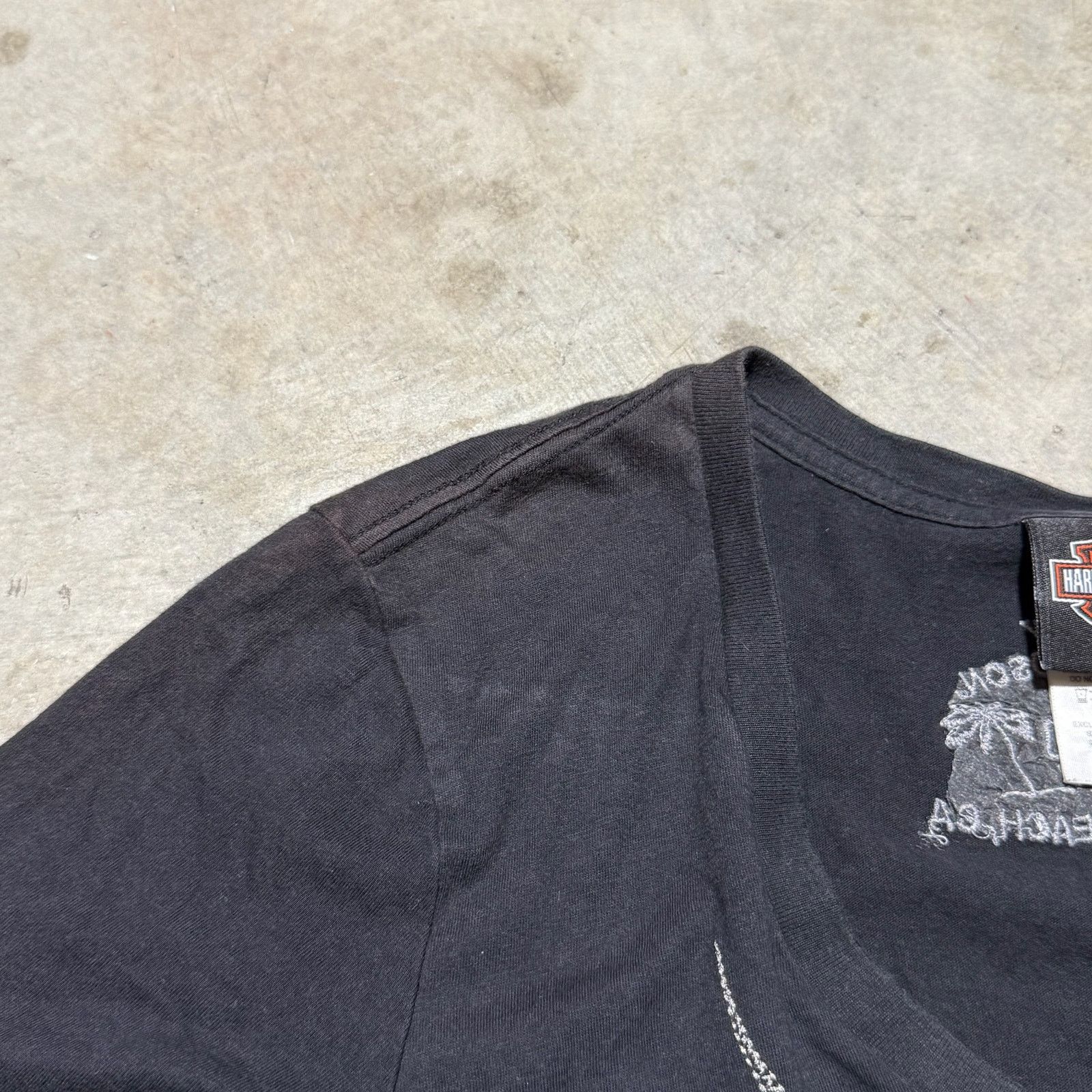 Harley Davidson Vintage woman’s Harley Tee Wings / Skulls Large Size L / US 10 / IT 46 - 5 Thumbnail
