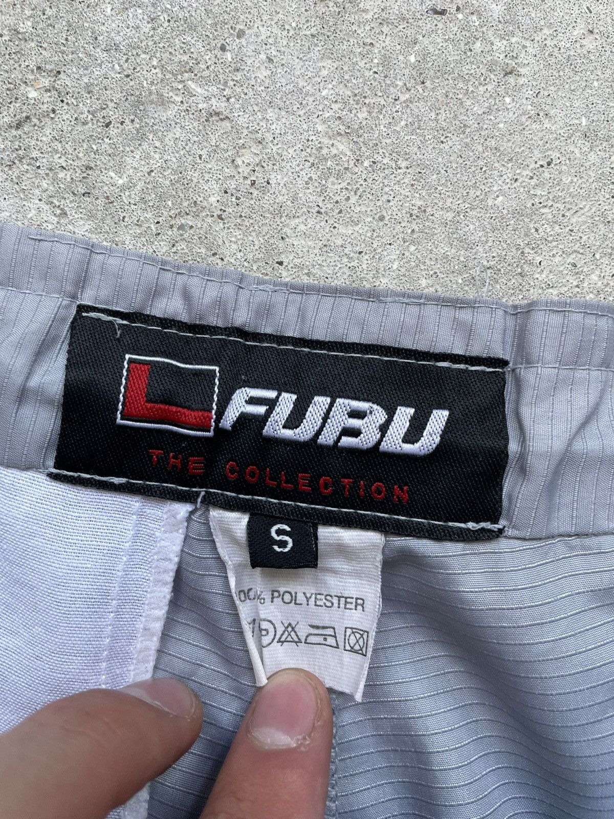 Fubu × Vintage Vintage Fubu track pants nylon grey rap Size US 29 - 6 Thumbnail