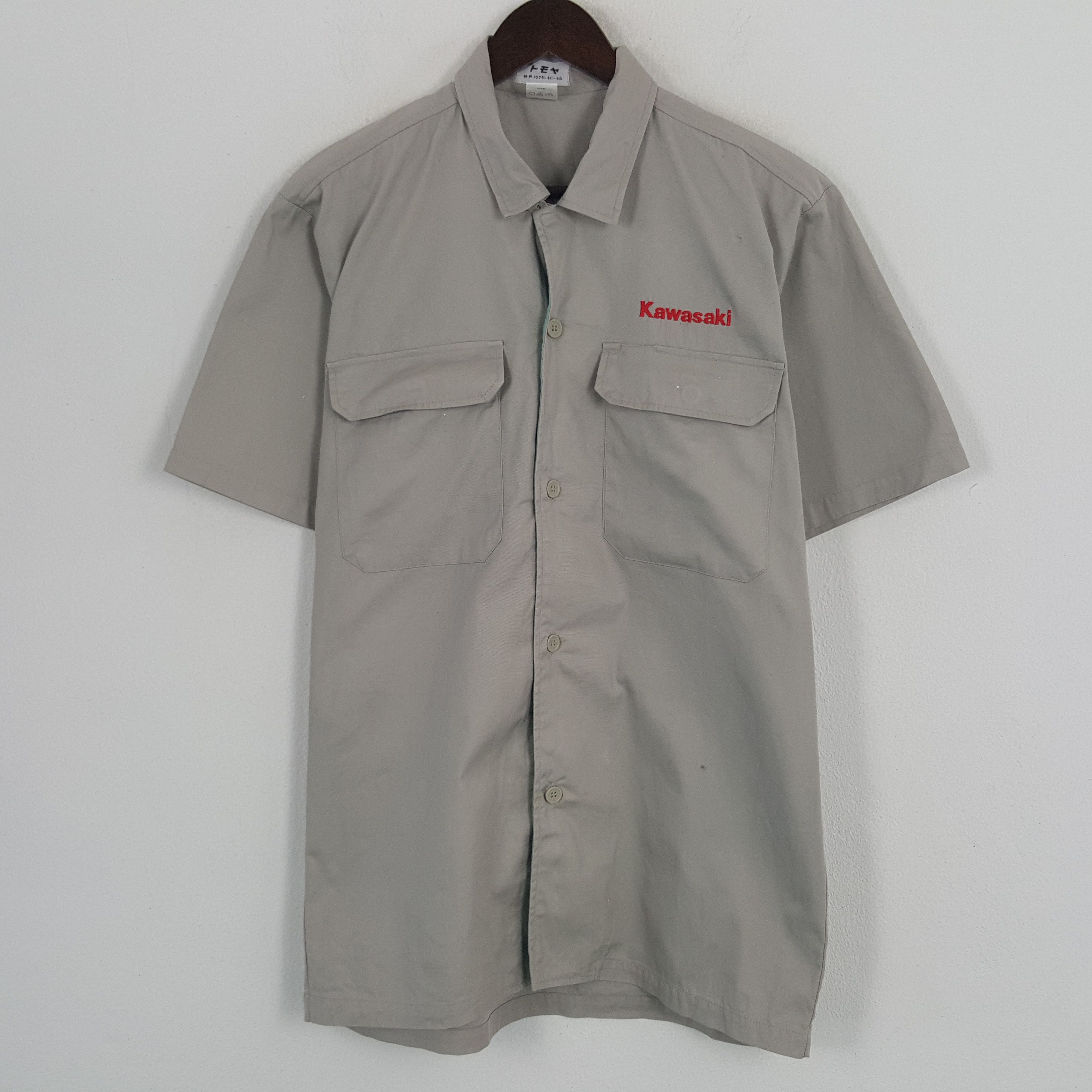Japanese Brand × Vintage Vintage Kawasaki Sport button Up Shirt Size US M / EU 48-50 / 2 - 1 Thumbnail