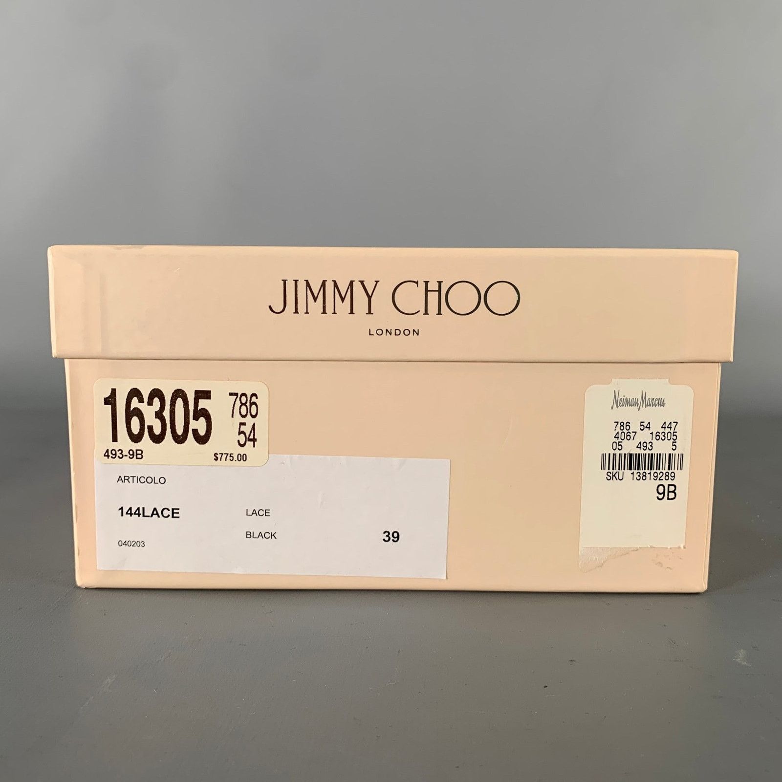 Jimmy Choo JIMMY CHOO Size 9 Black Cream Lace 144Lace Stiletto Pumps Size US 9 / IT 39 - 8 Thumbnail