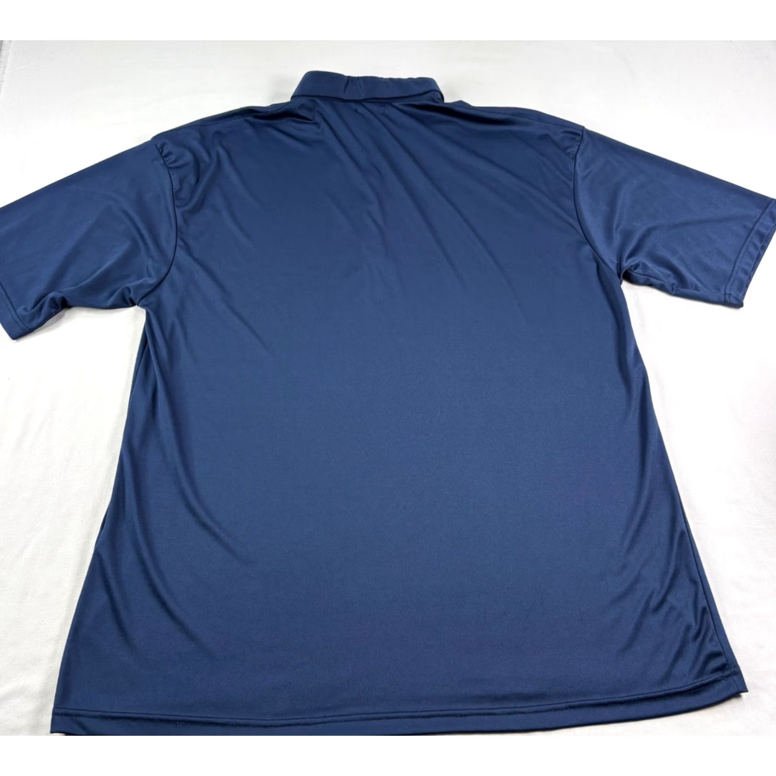 CO Collars & Co Polo Shirt Men 3XL Blue Short Sleeve Button Collared Solid Preppy Stretch Golf Performance Size US XXL / EU 58 / 5 - 7 Thumbnail