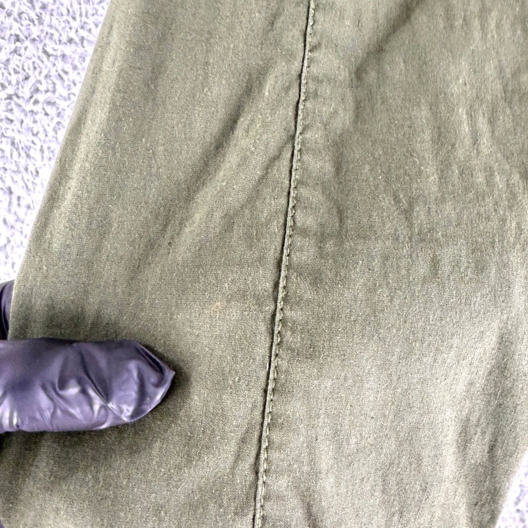 Anthropologie Maeve Flare Pants Womens 4 Green High Rise Wide Leg Seam Detail Anthropologie Dress Pants Size 27" / US 4 / IT 40 - 4 Thumbnail