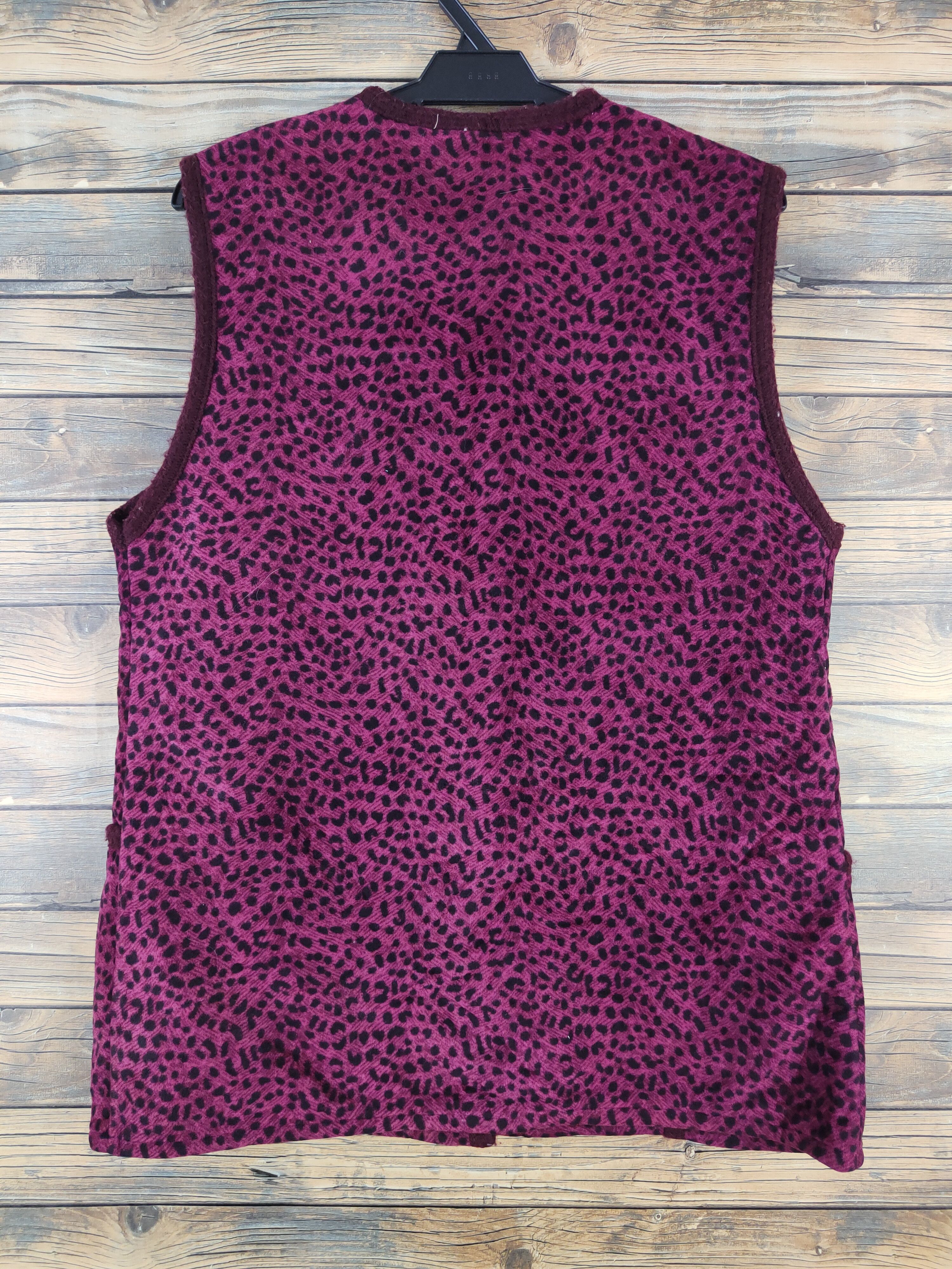 Japanese Brand × Vintage Japanese Brand Purple Wool Vests #W2333 Size M / US 6-8 / IT 42-44 - 8 Thumbnail