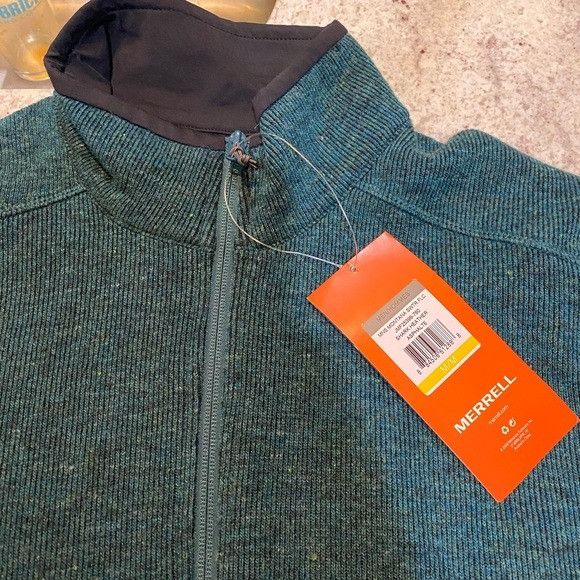 Merrell Merrell Montana Sweater‎ Wool Blend Fleece Full Zip Jacket - Size US XXL / EU 58 / 5 - 4 Thumbnail