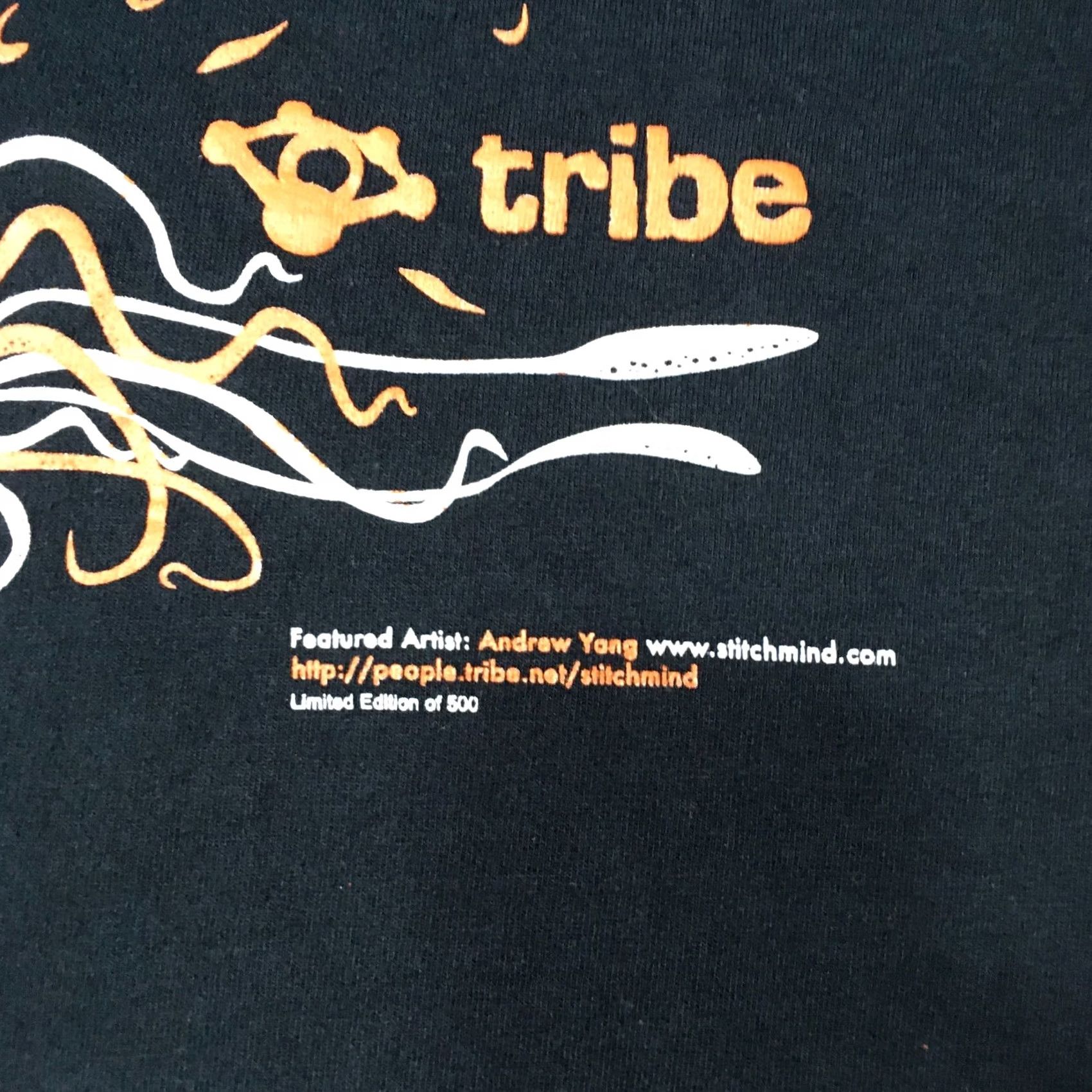 Fruit Of The Loom Tribe Quest Black Vintage T-Shirt XL Mens 90s Hip Hop Band Limited Edition A Tribe Called Quest Occult Boxing Style? Size US XL / EU 56 / 4 - 7 Thumbnail