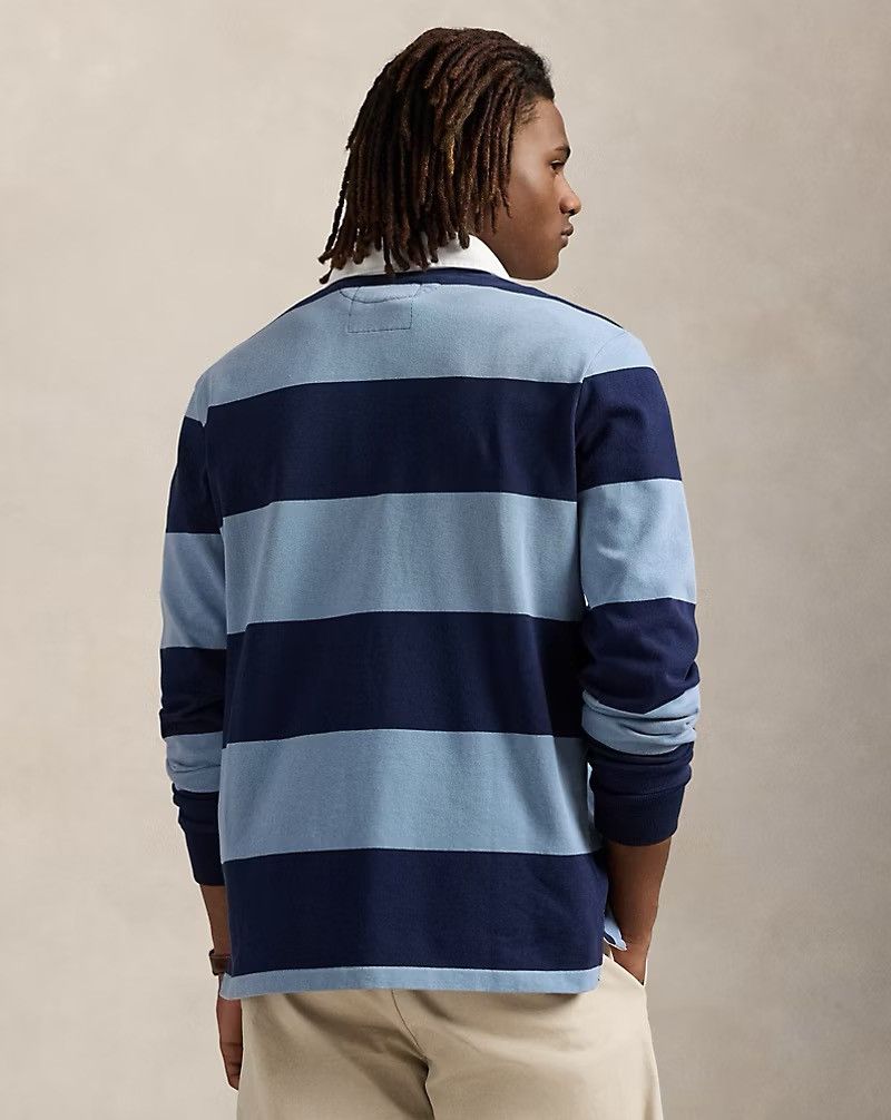Polo Ralph Lauren Polo Ralph Lauren Classic Fit Embroidered Rugby Shirt Blue Size US XL / EU 56 / 4 - 2 Thumbnail