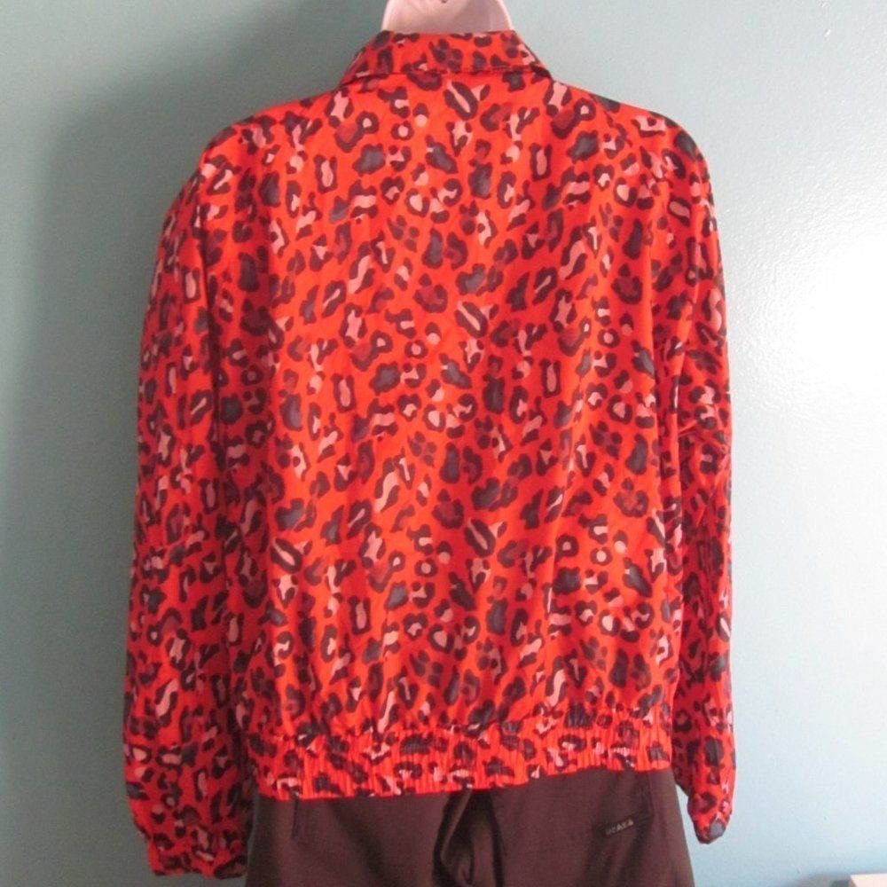 Juicy Couture Juicy Couture Psycho Red Hyper Leopard Nylon Track Jacket Si Size M / US 6-8 / IT 42-44 - 13 Thumbnail