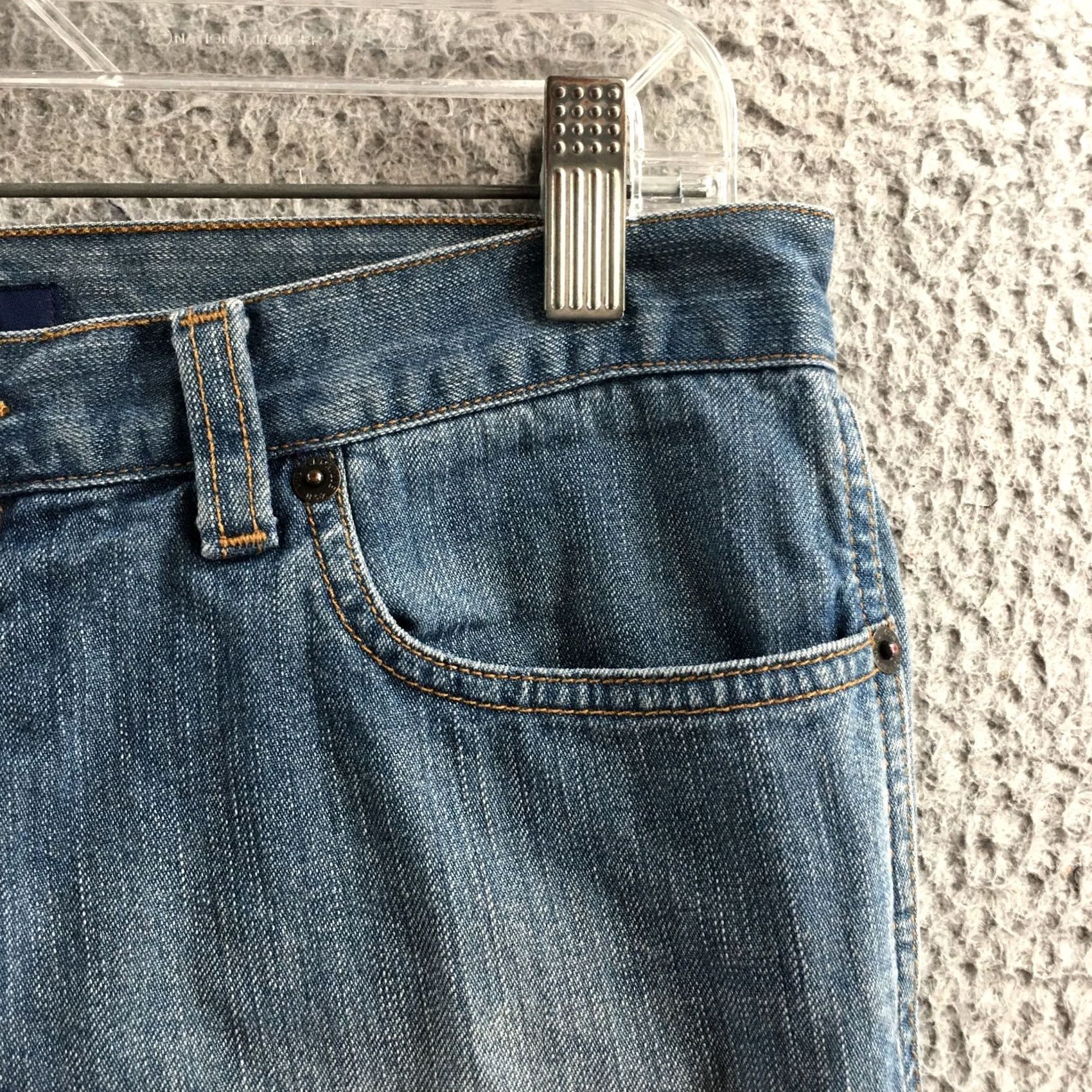 Abercrombie & Fitch Abercrombie & Fitch Jeans Womens 4 Straight Leg Blue Cotton Denim Mid Rise Zip Fly Size 27" / US 4 / IT 40 - 4 Thumbnail