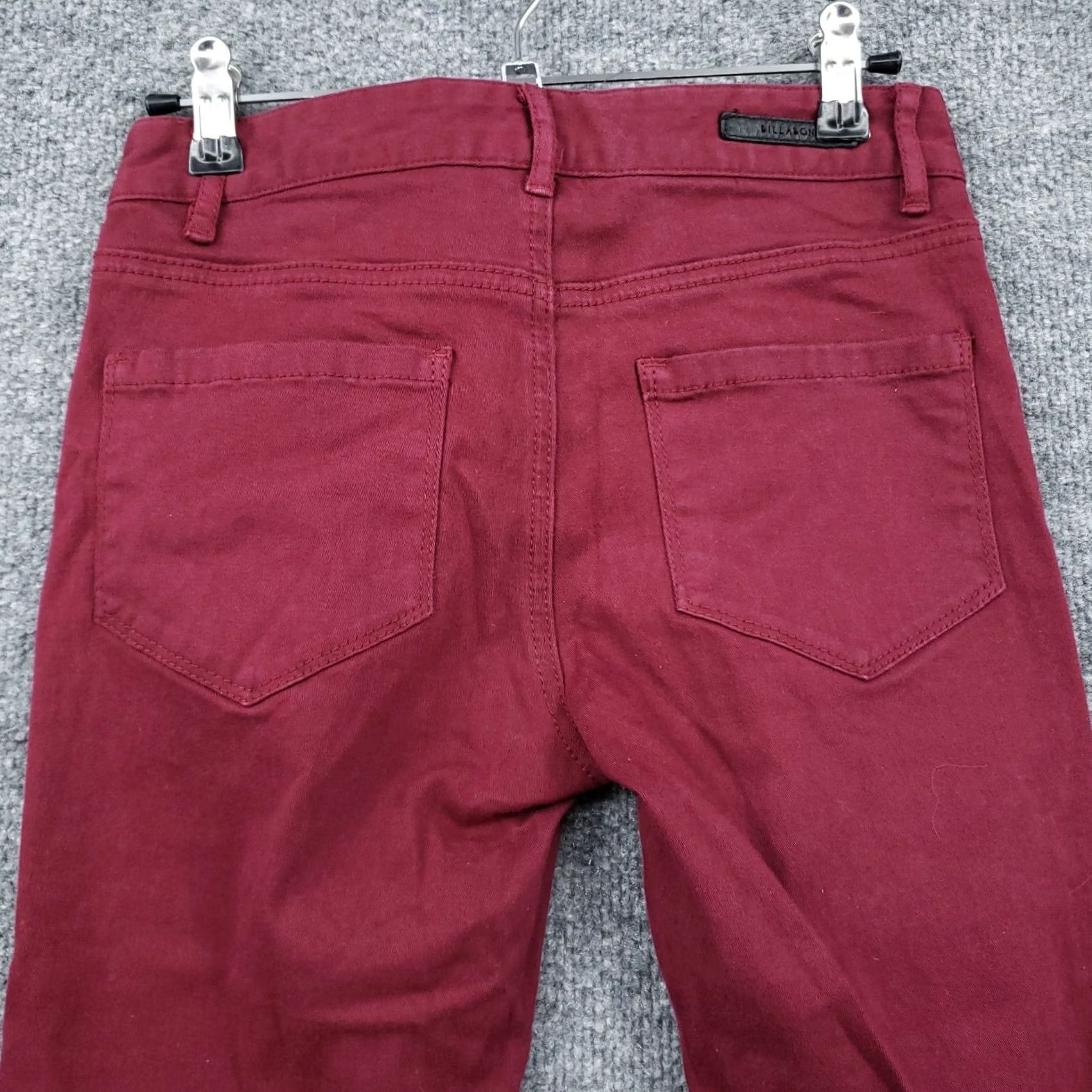 Billabong Billabong Pants Womens 26 Red Peddler Jegging Low Rise Flat Front Cotton Blend Size 26" / US 2 / IT 38 - 7 Thumbnail