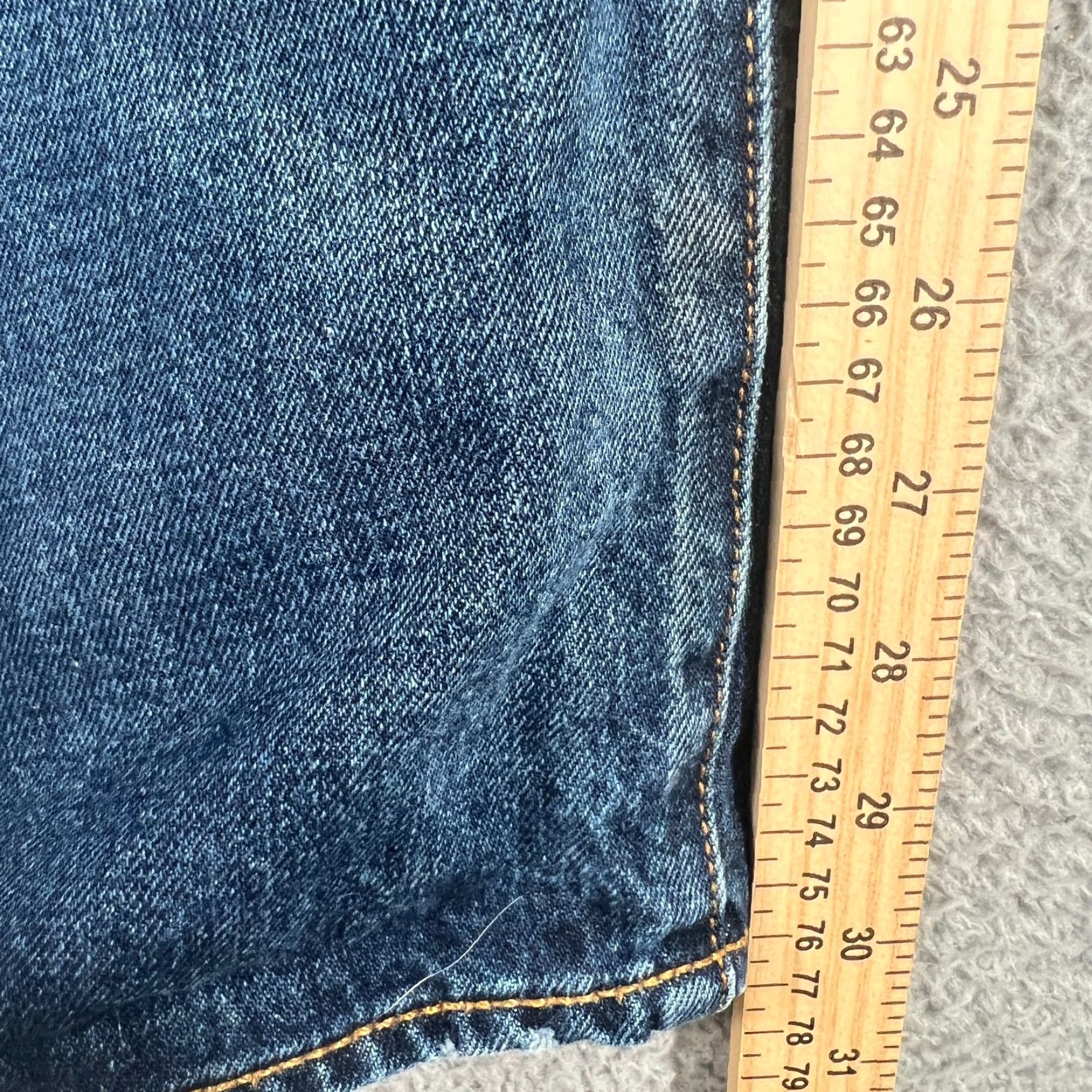 Levi's VINTAGE Levi's 501 Jeans Men 32x30 Straight Denim Dark Blue Button Fly Grunge 90s Size US 32 / EU 48 - 3 Thumbnail