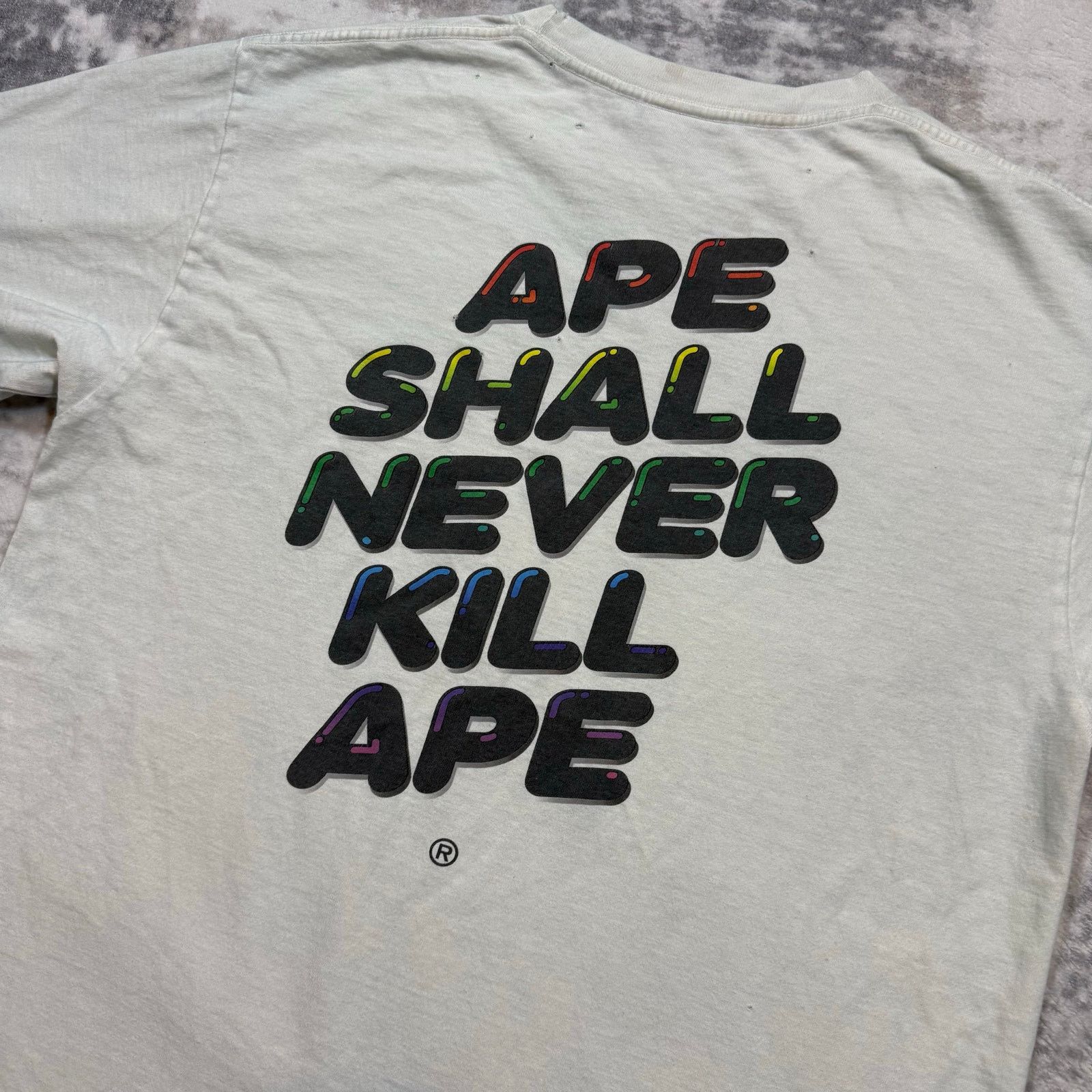 Bape × Nigo Authentic Bape 2000's Bubble Logo Tee L Size US L / EU 52-54 / 3 - 7 Thumbnail