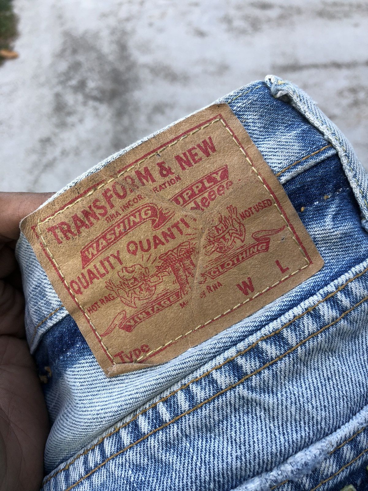 Japanese Brand RNA TRANSFORM &NEW BLUE JEANS Size US 31 - 6 Thumbnail