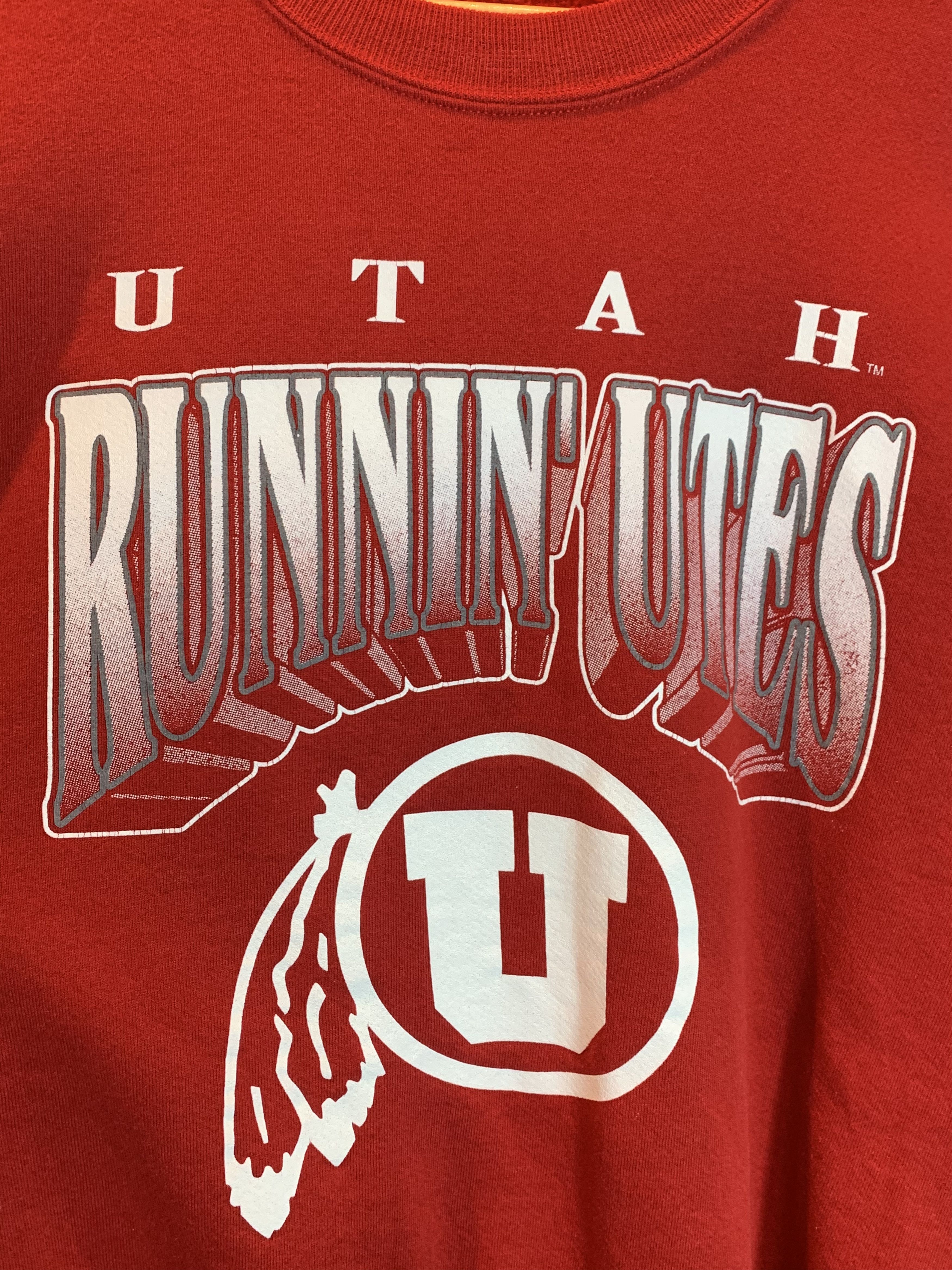 Vintage *RARE* Vintage 90’s Utah Runnin’ Utes University Sweatshirt Size US XL / EU 56 / 4 - 6 Thumbnail