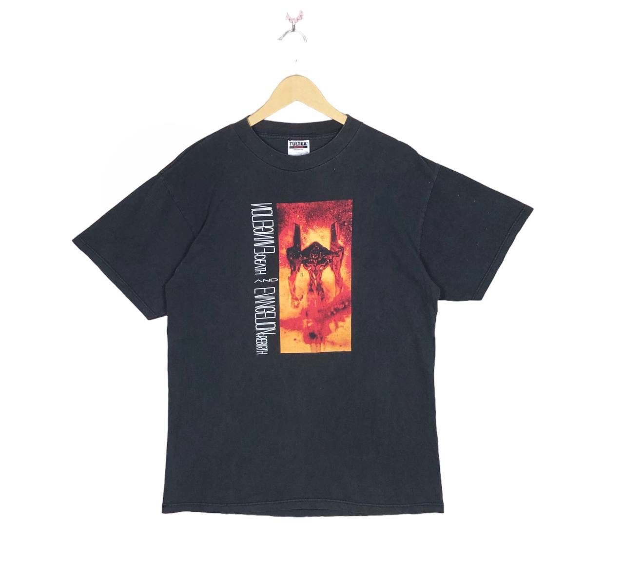 Anime Vtg 97 Evangelion Death & Rebirth Movie Promo Shirt L Tultex Size US L / EU 52-54 / 3 - 1 Thumbnail