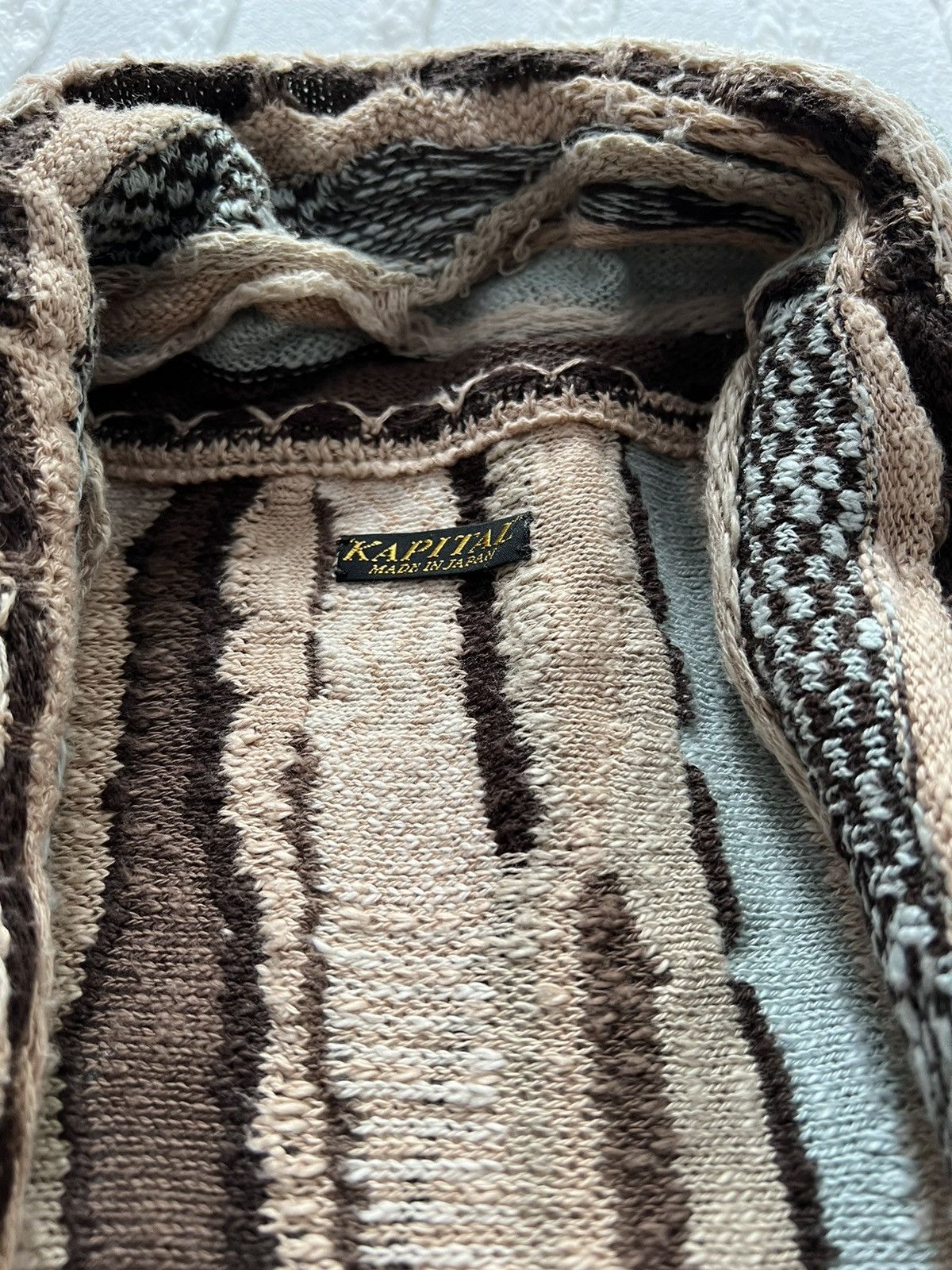 Kapital Kapital Men’s Cotton - Jacquard Open Knit Sweater Size US L / EU 52-54 / 3 - 6 Thumbnail