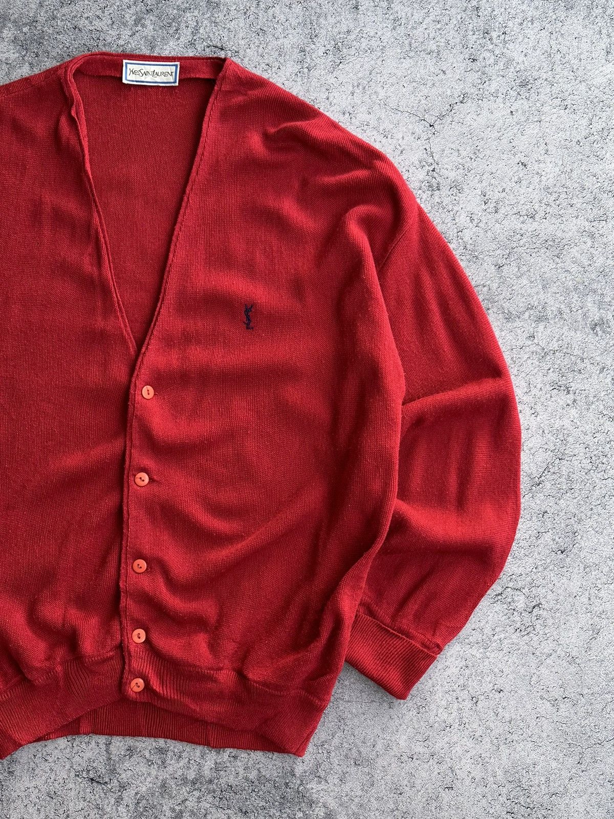 Yves Saint Laurent Vintage 80s Yves Saint Laurent YSL Cardigan Size US XL / EU 56 / 4 - 3 Thumbnail