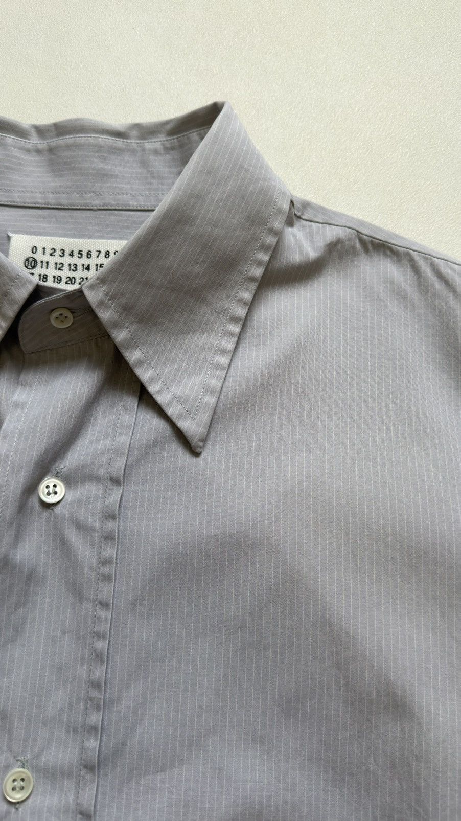 Maison Margiela A/W 02 ‘Oversized Button Track’ Striped Shirt Size US L / EU 52-54 / 3 - 6 Thumbnail