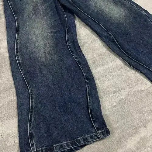 VIBE Vintage Hip Hop Harajuku Cowboy Wavy Pants Jeans y2k 90’s Size US 32 / EU 48 - 4 Thumbnail