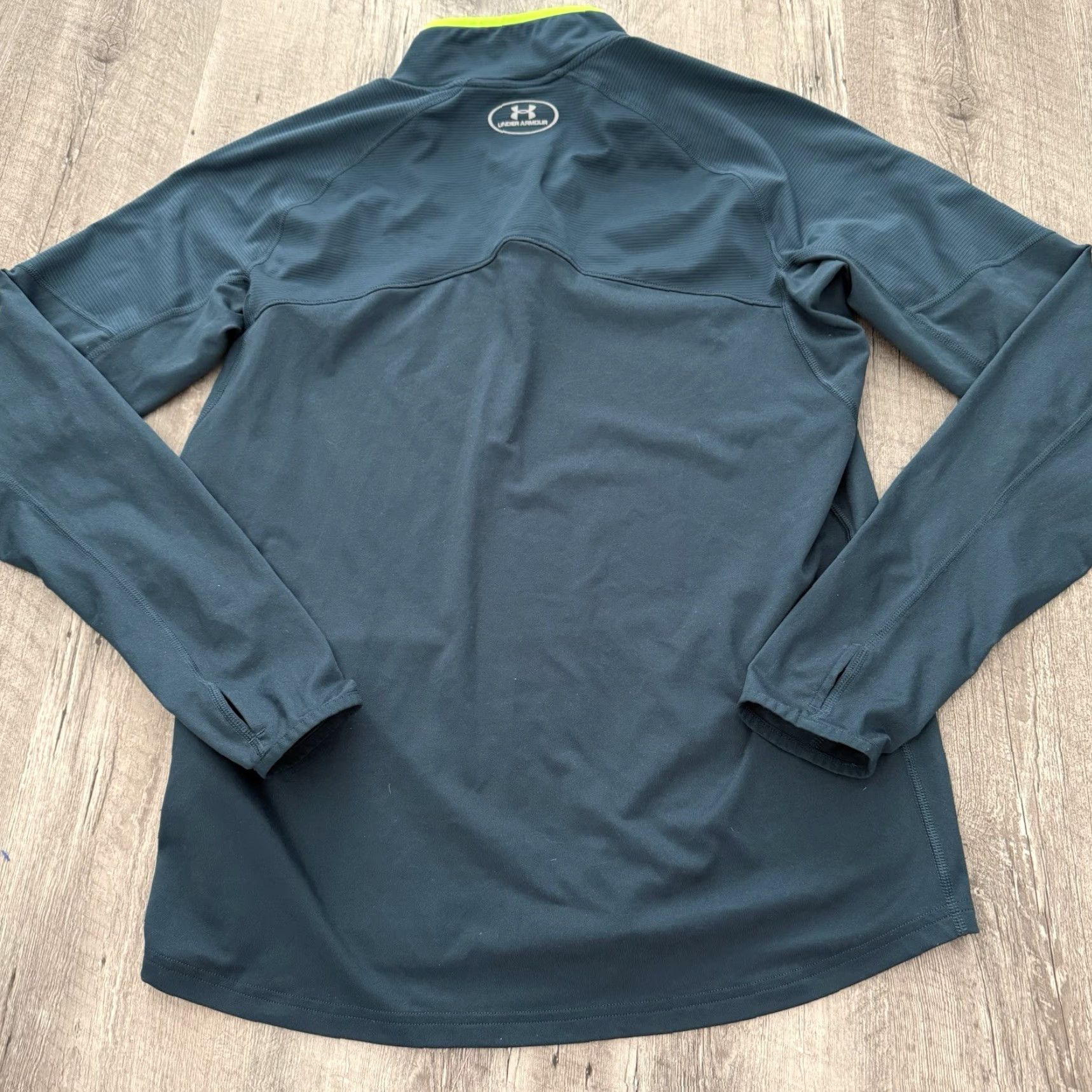 Under Armour Under Armour Shirt Mens Medium 1/4 Zip Pullover Green Fitted Lightweight Performance All Seasons Activewear Sports Size US M / EU 48-50 / 2 - 5 Thumbnail