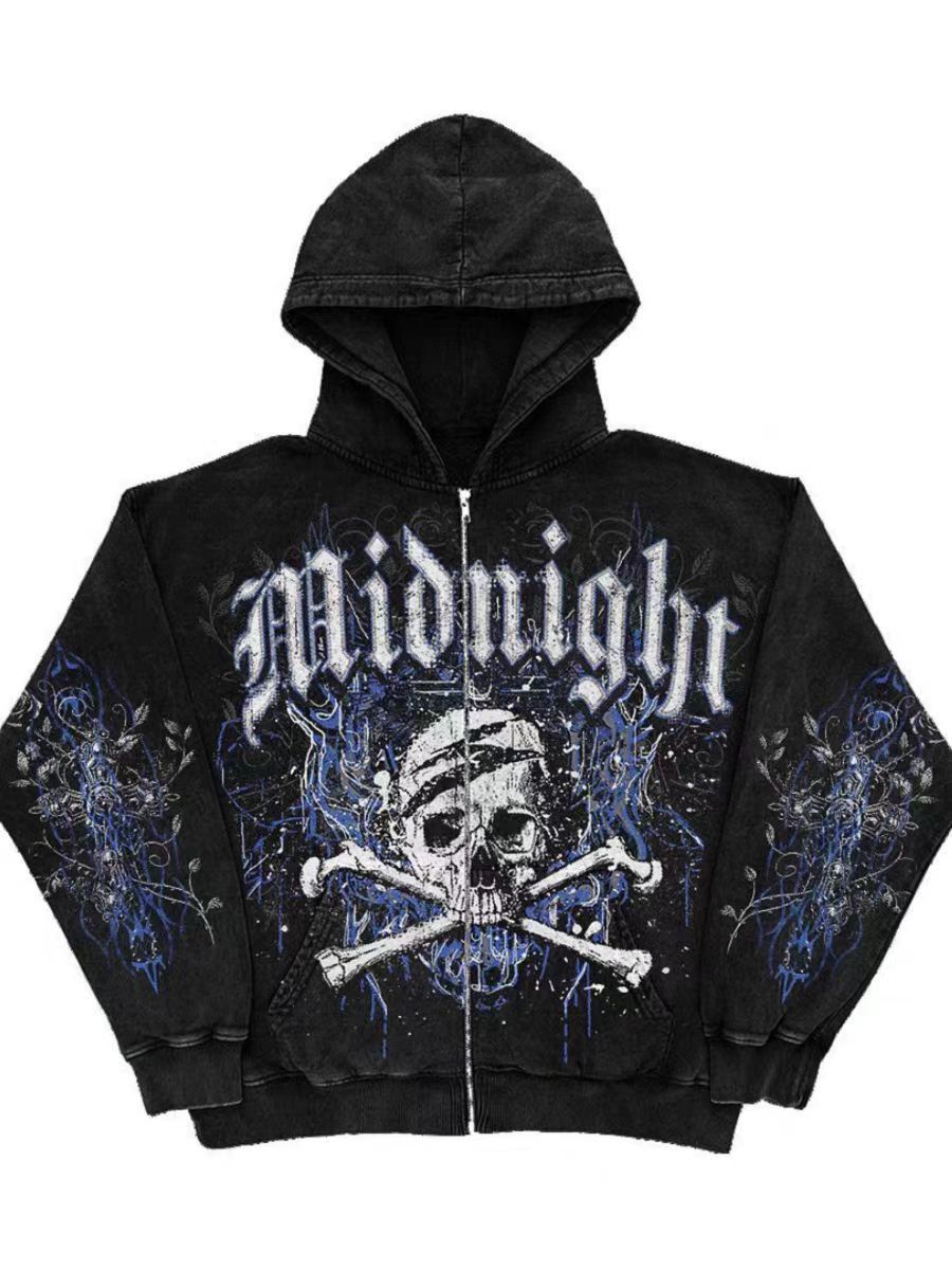 Japanese Brand × Vintage Vintage Gothic Hip Hop Loose Hoodie Size US M / EU 48-50 / 2 - 1 Preview