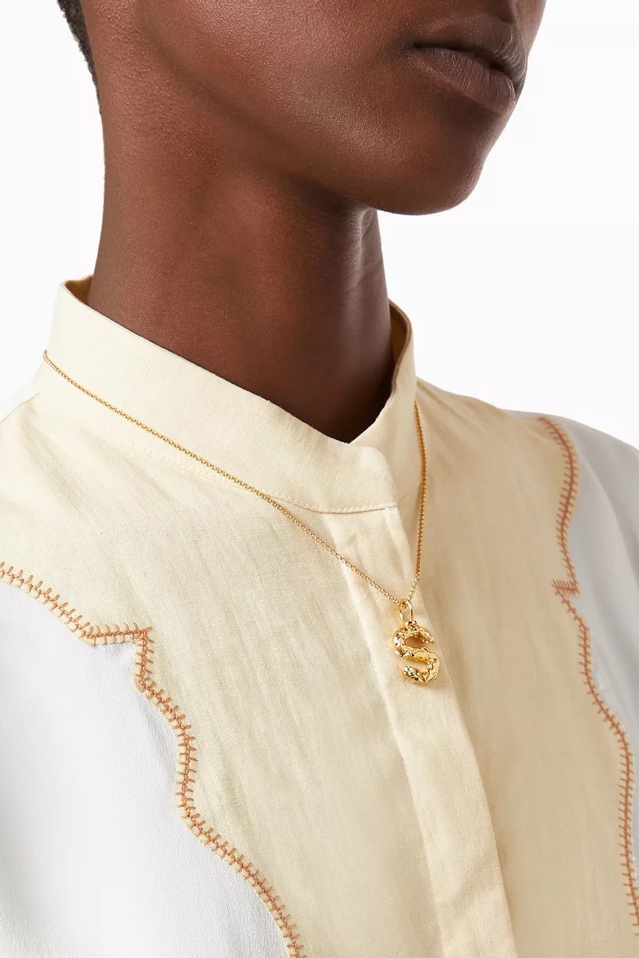Chloe o1loc1c0425 Size: OS / Alphabet Necklace in Gold Size ONE SIZE - 2 Thumbnail
