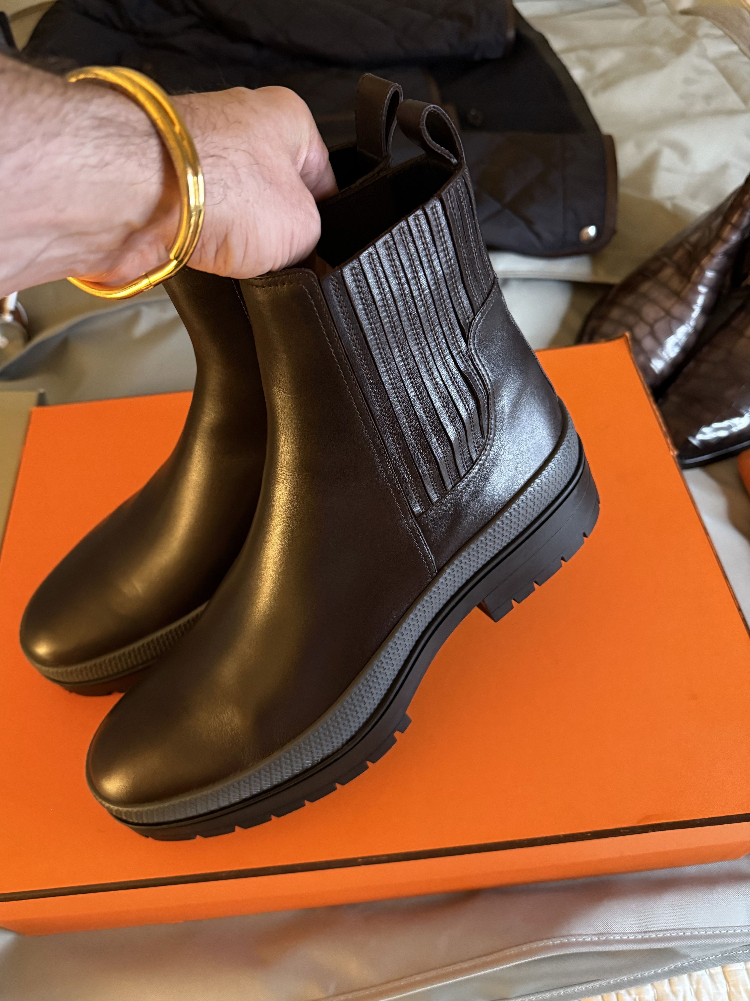 Hermes Ultimate Rare New $1,500 HERMES Ankle Boots Size US 10 / EU 43 - 1 Thumbnail