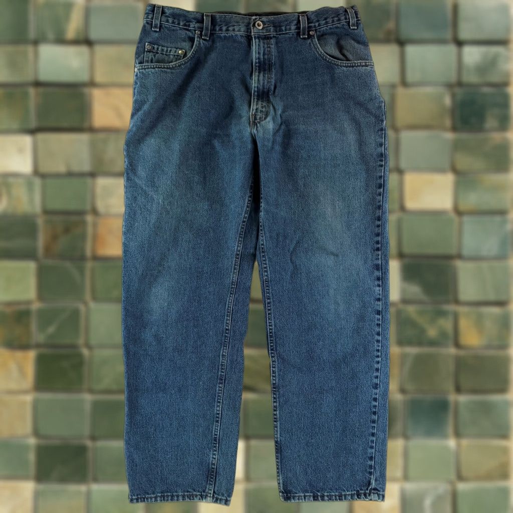 Levi's Levi's Silvertab Straight Jeans Made USA Mens 39x31 Blue Relaxed Straight 28 Size US 39 - 1 Thumbnail