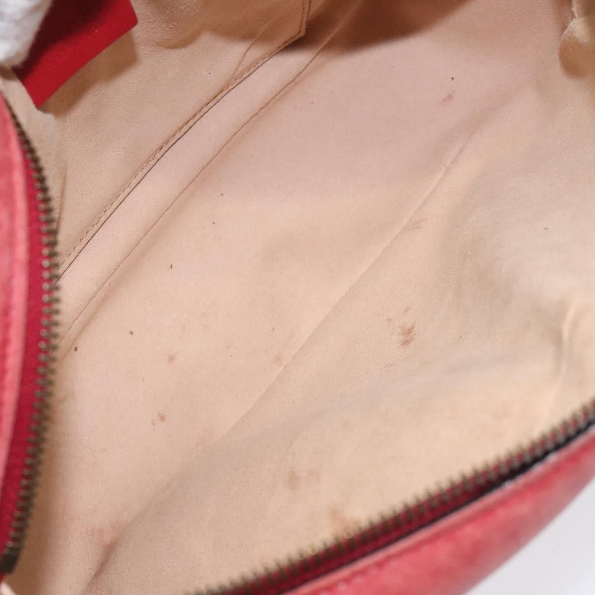 Gucci GUCCI GG Marmont Chain Shoulder Bag Leather Red Gold Size ONE SIZE - 16 Thumbnail