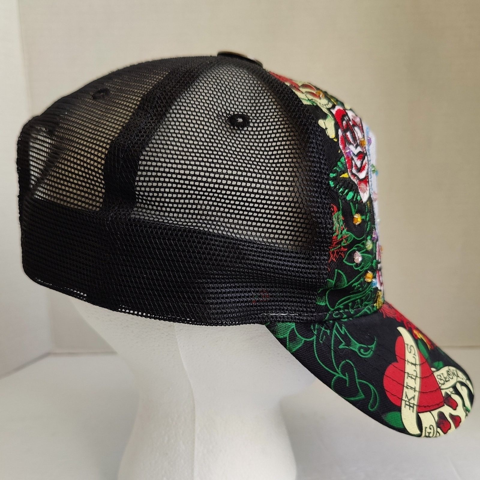 Ed Hardy Ed Hardy Love Kills Slowly Hat VGC Adjustable by C. Audigier Size ONE SIZE - 2 Thumbnail