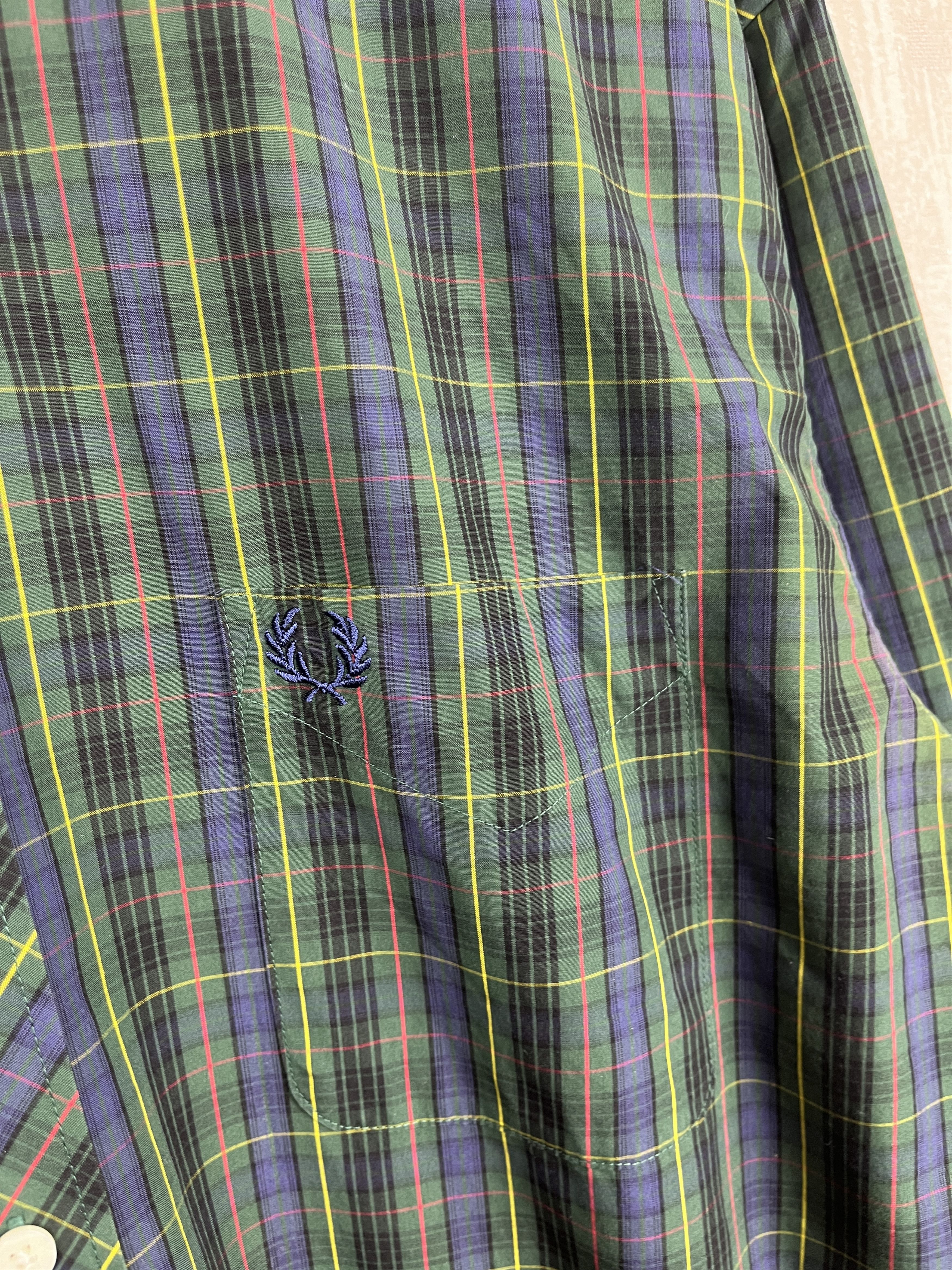 Fred Perry Fred Perry Check Pocket Shirt Long Sleeve Button Down Size US XL / EU 56 / 4 - 4 Thumbnail