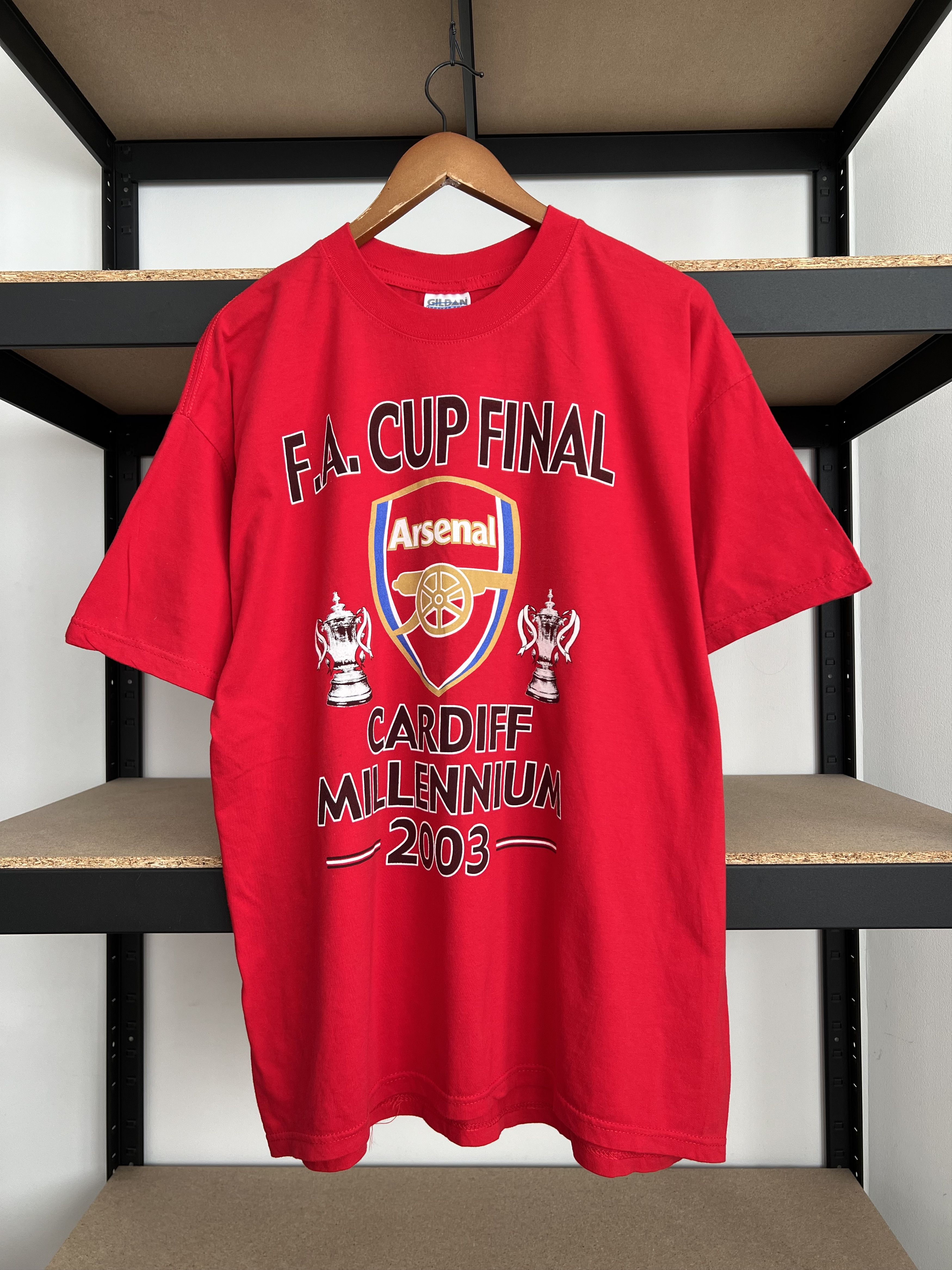 Vintage Vintage 2003 Arsenal FA Cup Final 2003 Red T-shirt Size US XL / EU 56 / 4 - 1 Thumbnail