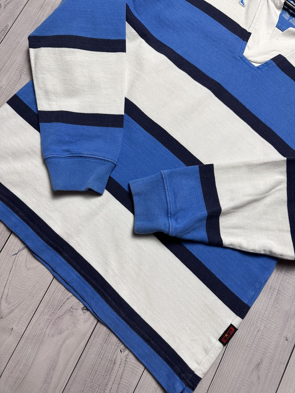 Kappa Vintage Kappa striped soccer jersey Italia rare rugby S/M Size US S / EU 44-46 / 1 - 6 Thumbnail