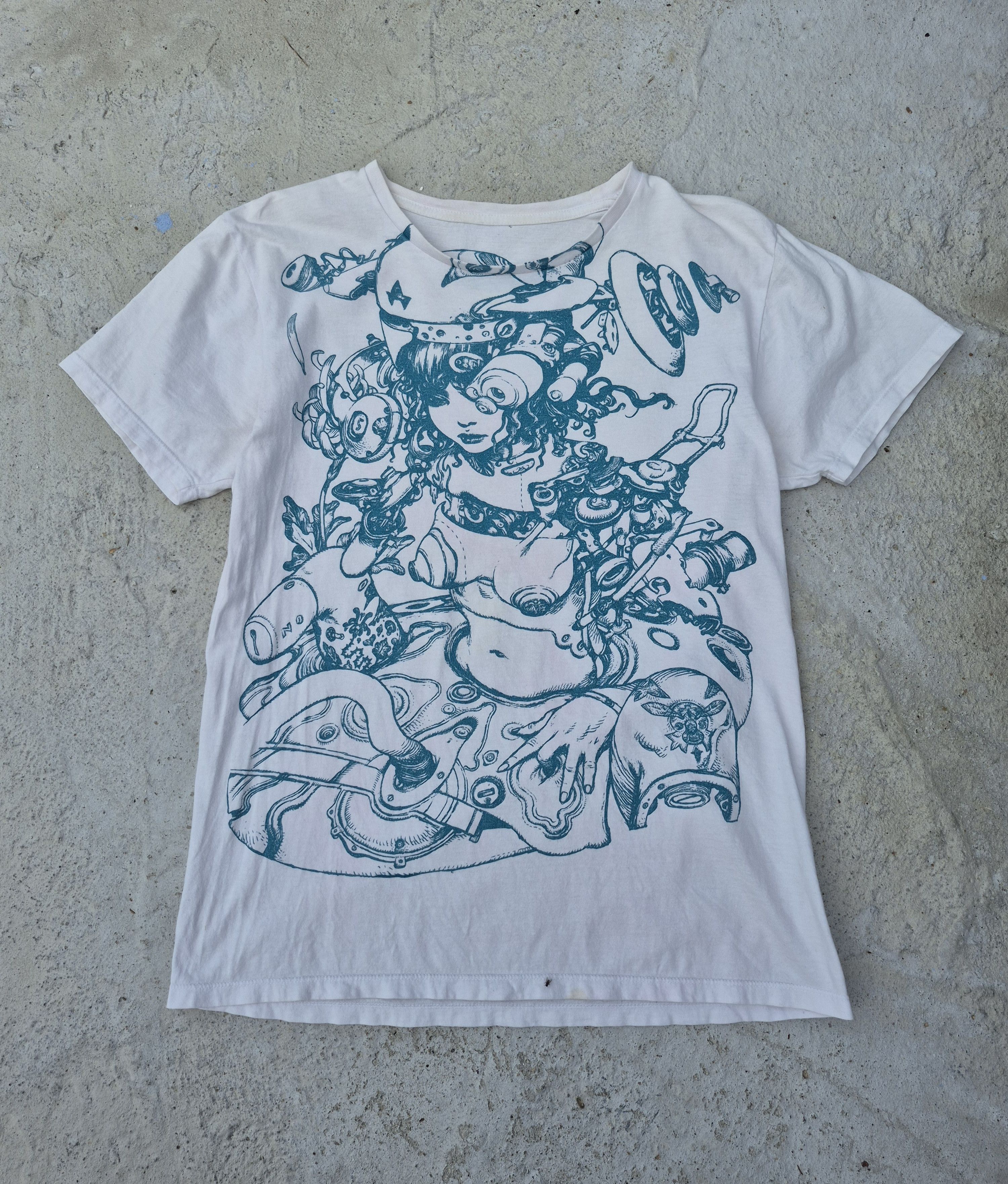 Japanese Brand 🔥 Japanese Anime Cartoon Cyborg Cyberpunk Tee Size US M / EU 48-50 / 2 - 1 Thumbnail