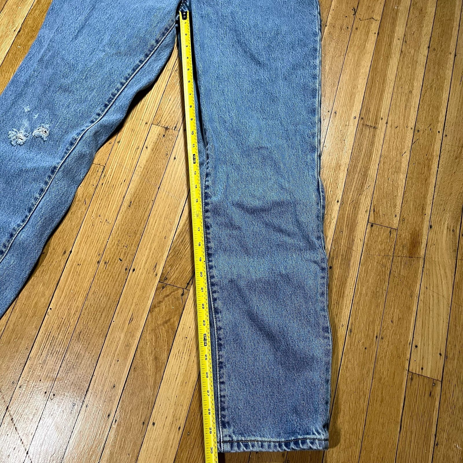 Levi's Vintage 80s 90s Levi's 550 Classic Relaxed Size 12 L Washed Size 34" / US 12 / IT 48 - 6 Thumbnail