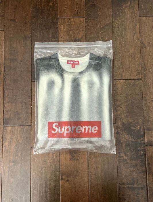 Supreme Supreme FW Blurred Logo Sweater Black Size XL New   Grailed