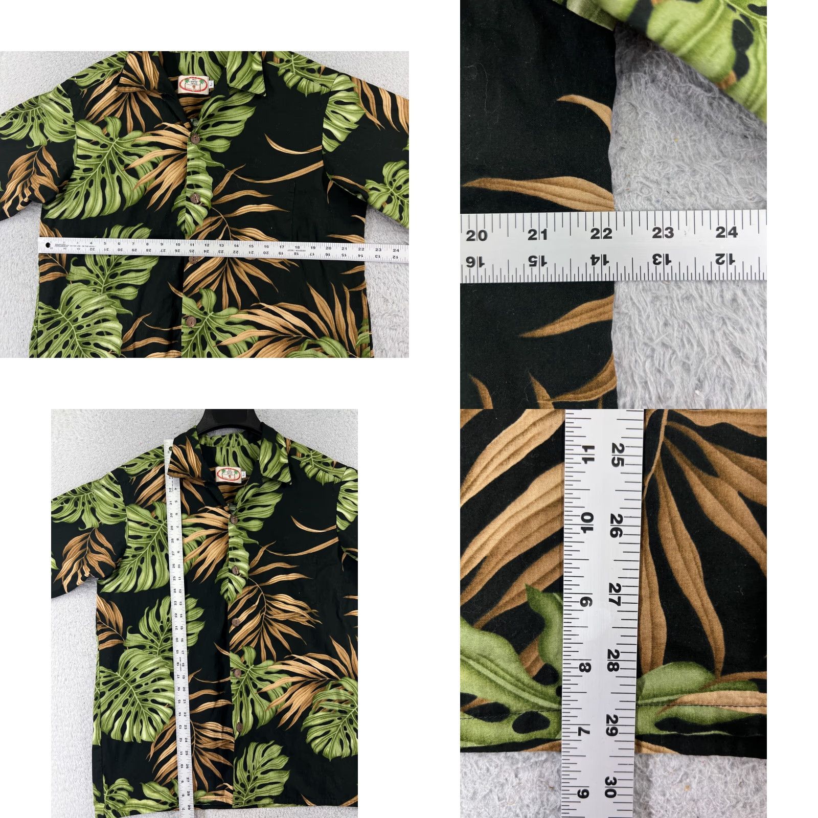 Vintage VINTAGE West Newport Threads Shirt Men Large Black Palm Floral Button Up Hawaiian Size US L / EU 52-54 / 3 - 8 Thumbnail