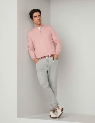 Brunello Cucinelli Cashmere Turtleneck in Pink Size US S / EU 44-46 / 1 - 5 Thumbnail