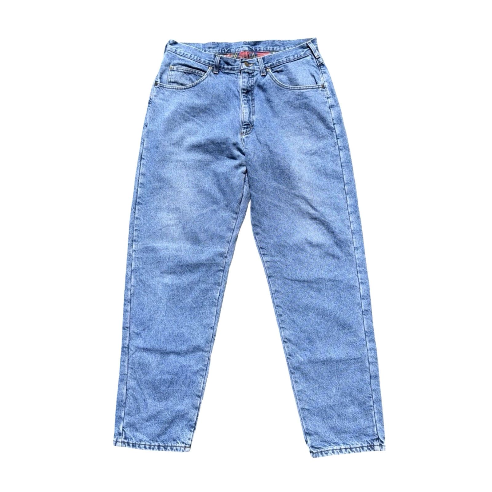 Vintage VINTAGE LL Bean Jeans Men's Denim Lined Blue 90s Made in USA Size 38 Regular Straight USA Mens Size US 38 / EU 54 - 3 Thumbnail
