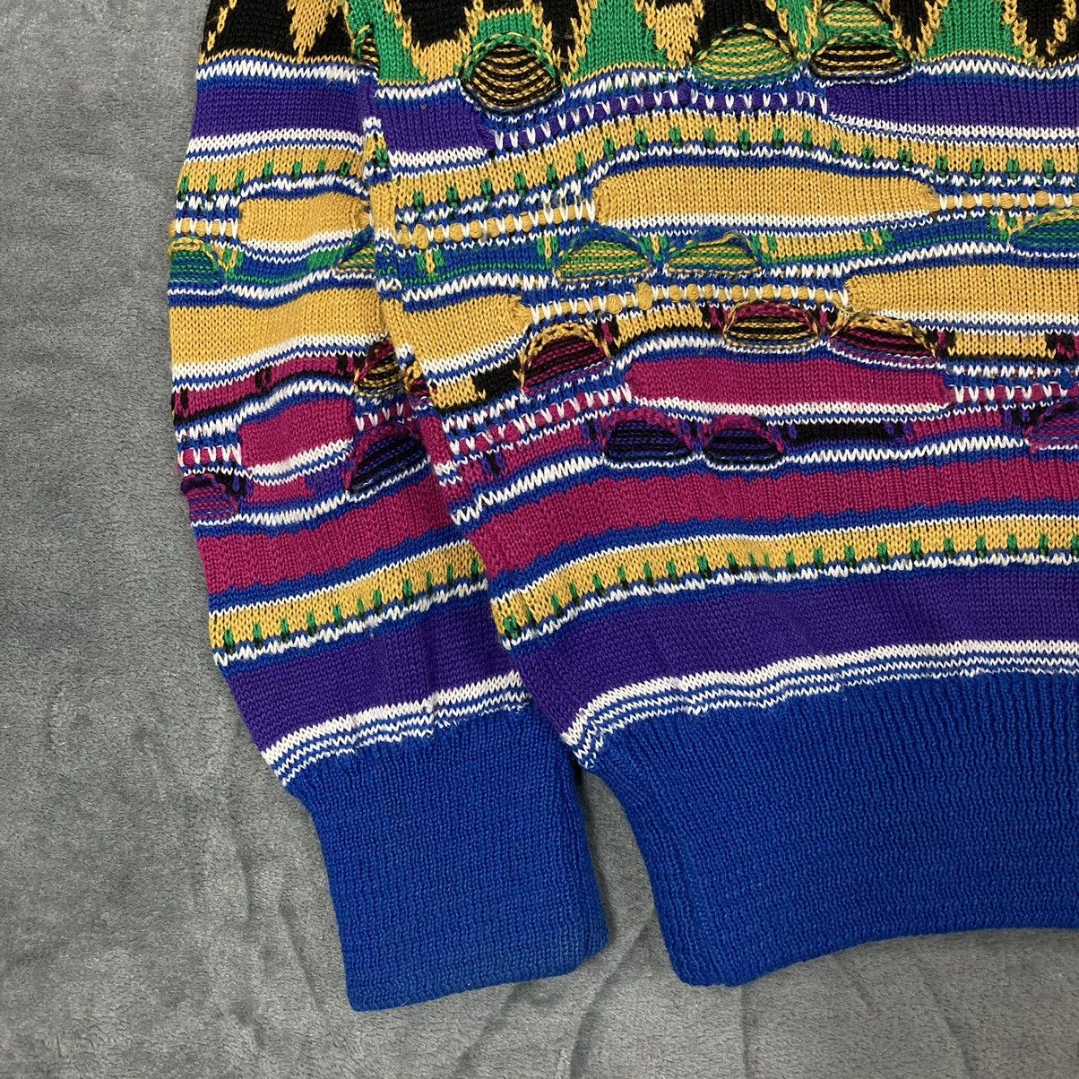 Vintage Crazy Vintage 90s Coogi Style 3D Knit Heavy Weight Sweater Size US L / EU 52-54 / 3 - 5 Thumbnail