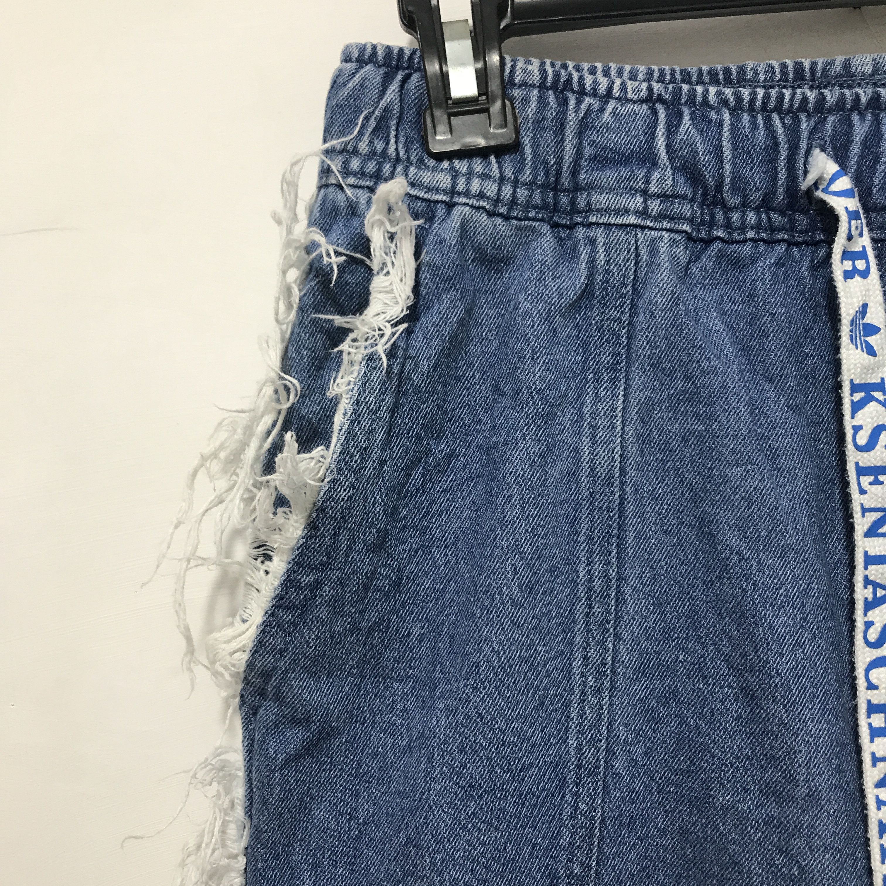 Adidas ADIDAS DENIM FRAYED JEAN x KSENIASCHNAIDER Size 27" / US 4 / IT 40 - 3 Thumbnail