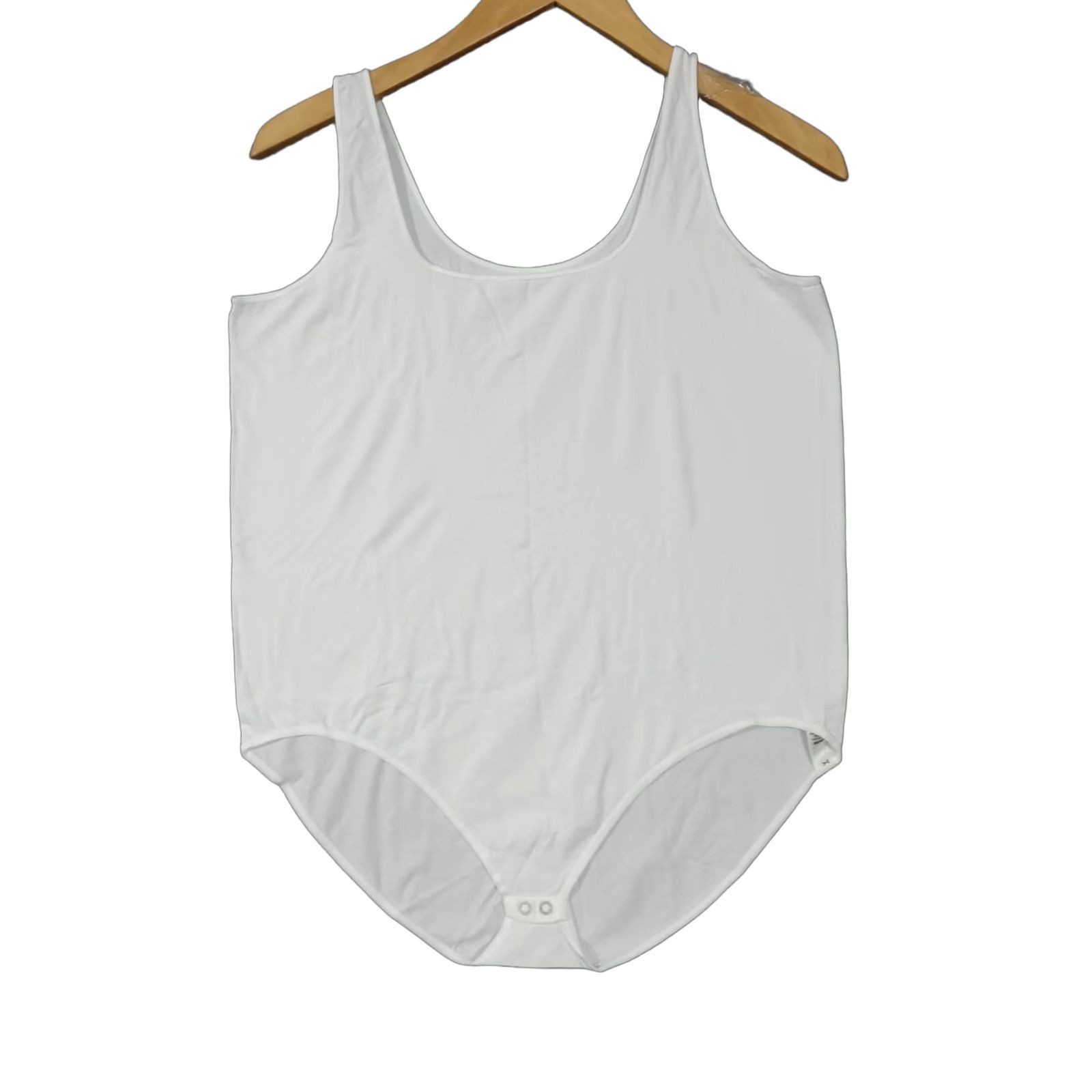 SKIMS SKIMS Women's Essential Scoop Neck Bodysuit 4X Color White Size XXL / US 16-18 / IT 52-54 - 1 Thumbnail