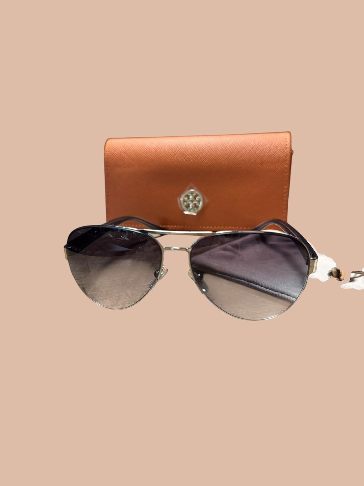 Tory Burch Aviator Sunglasses with Case & Pouch