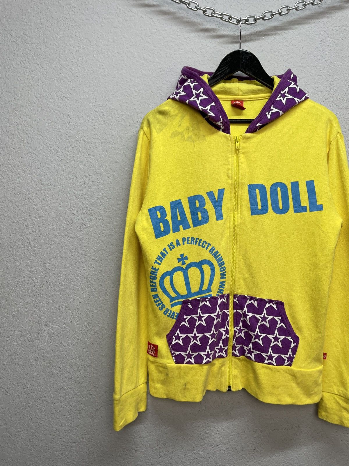 Japanese Brand Vintage Y2K Baby Doll Japanese Style Zip Hoodie Wiwiene Size US M / EU 48-50 / 2 - 2 Thumbnail